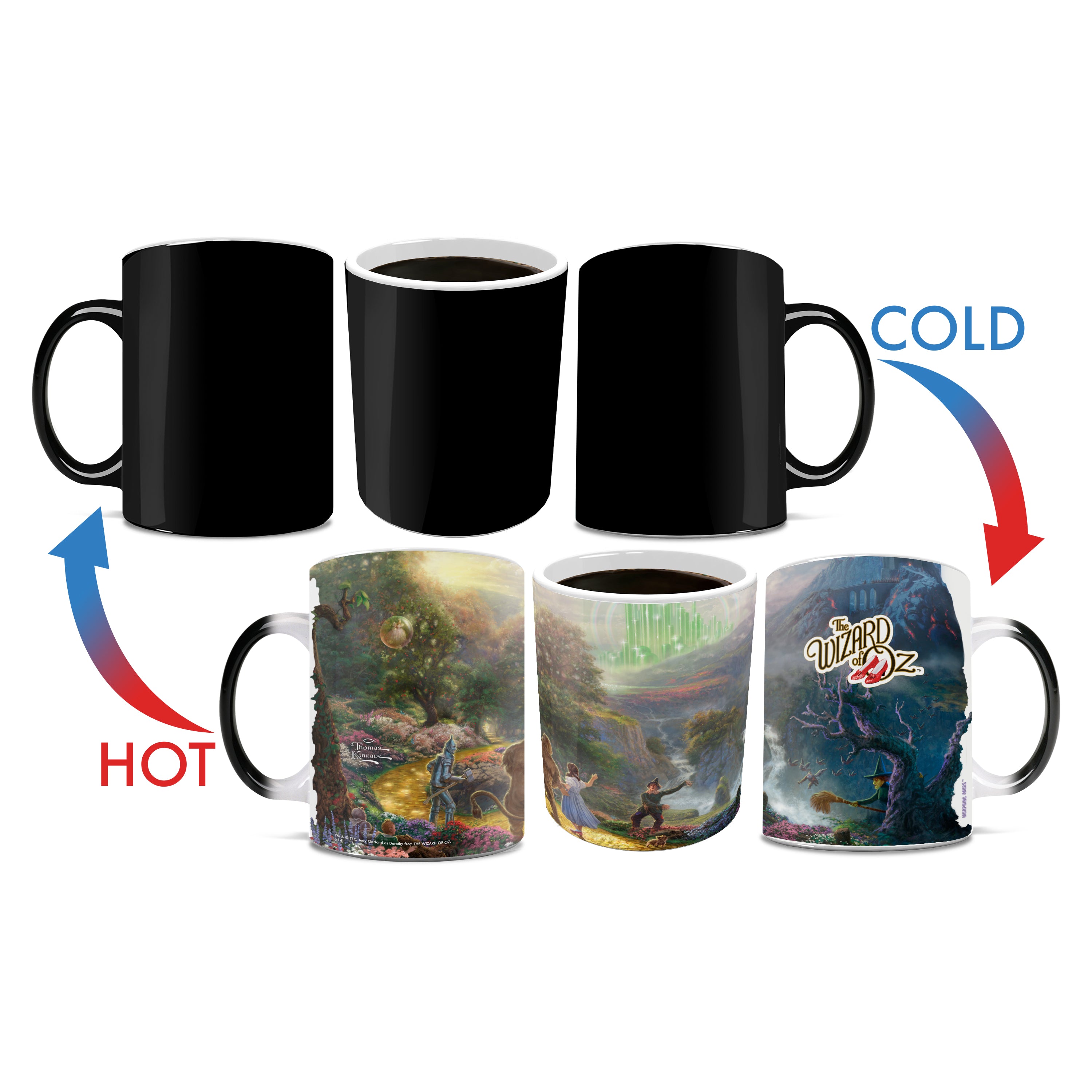 The Wizard of Oz (Dorothy Discovers the Emerald City by Thomas Kinkade Studios) Morphing Mugs® Heat-Sensitive Mug MMUG083