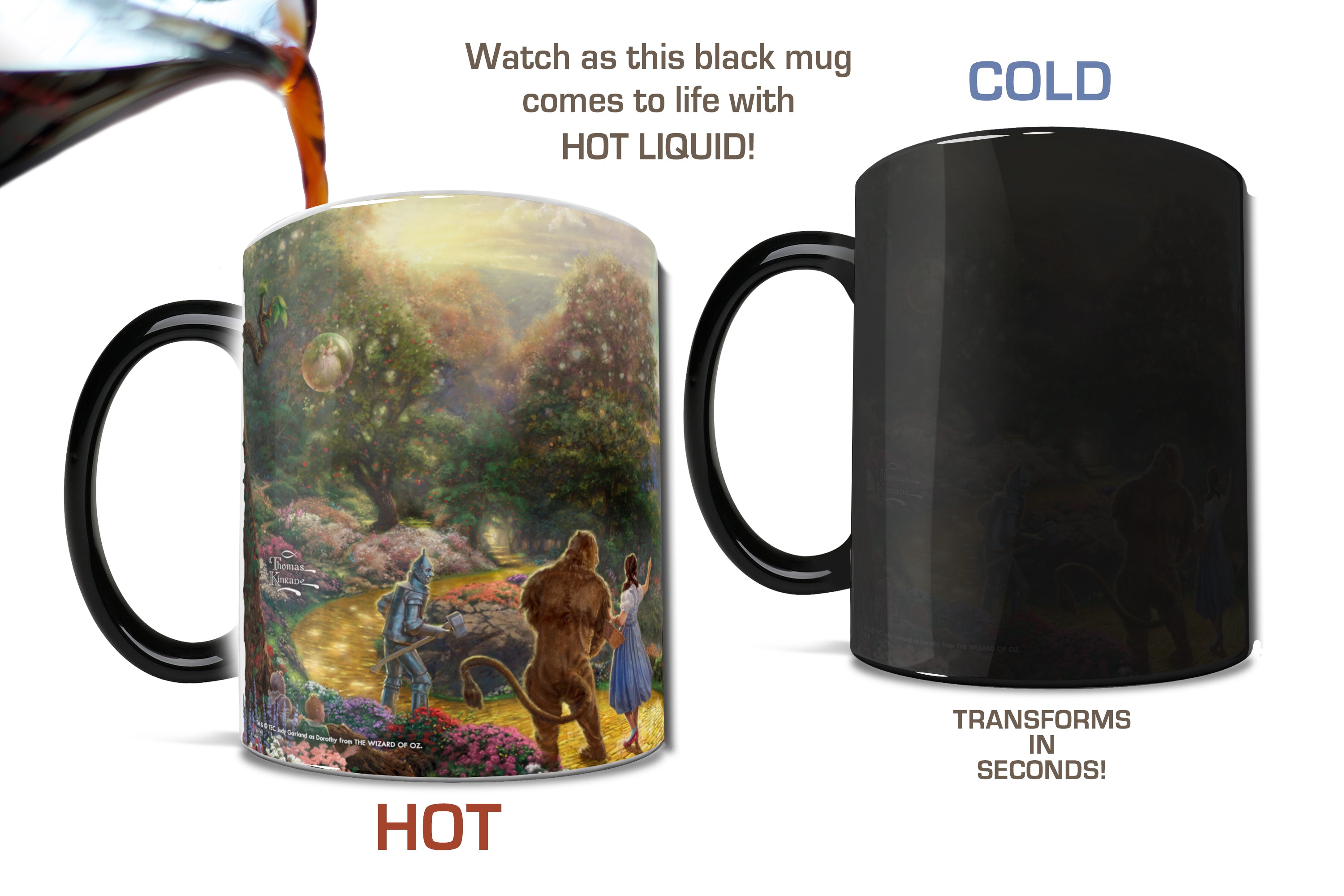 The Wizard of Oz (Dorothy Discovers the Emerald City by Thomas Kinkade Studios) Morphing Mugs® Heat-Sensitive Mug MMUG083