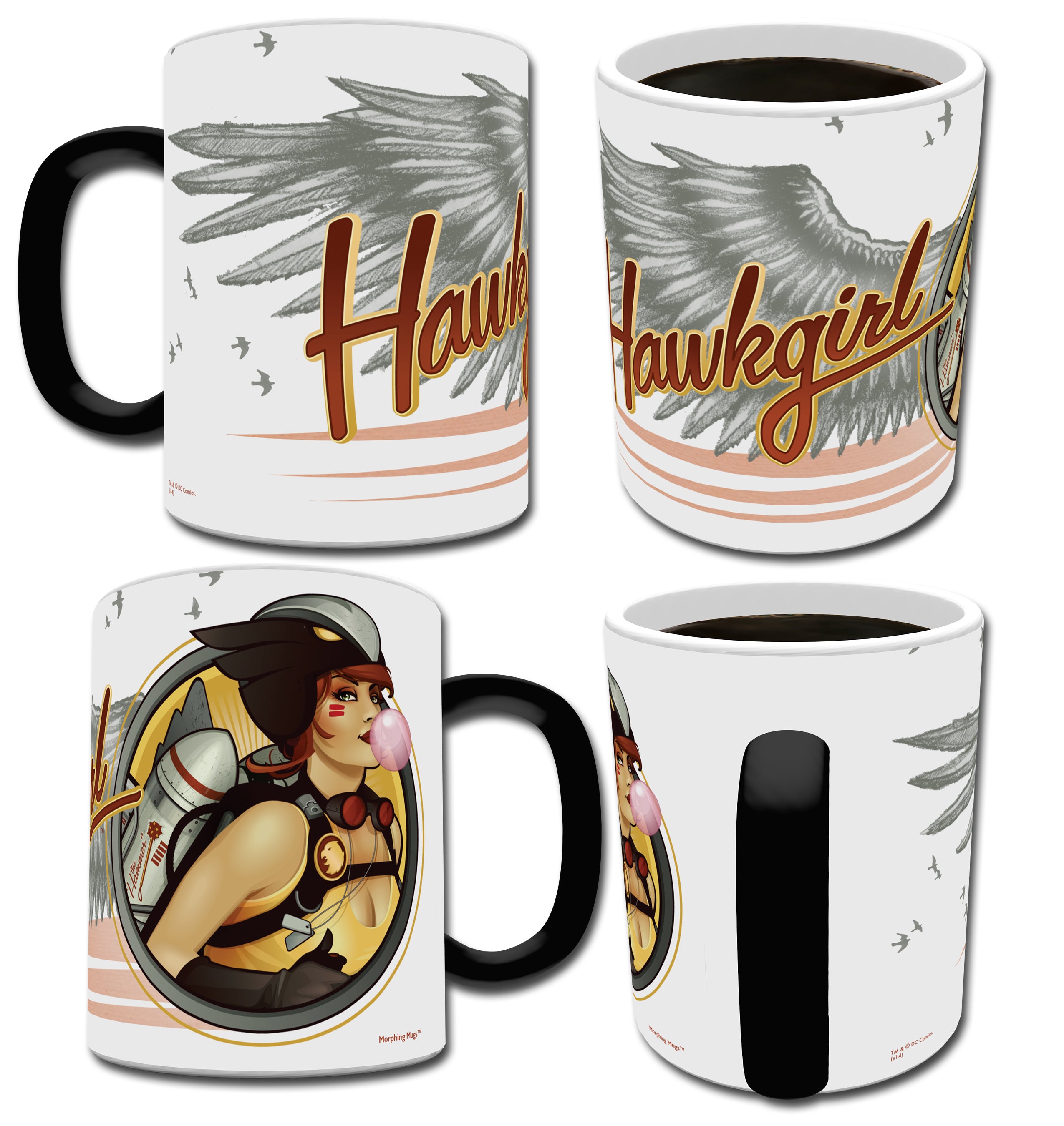 DC Comics (Justice League - Hawkgirl Bombshell) Morphing Mugs® Heat-Sensitive Mug MMUG090