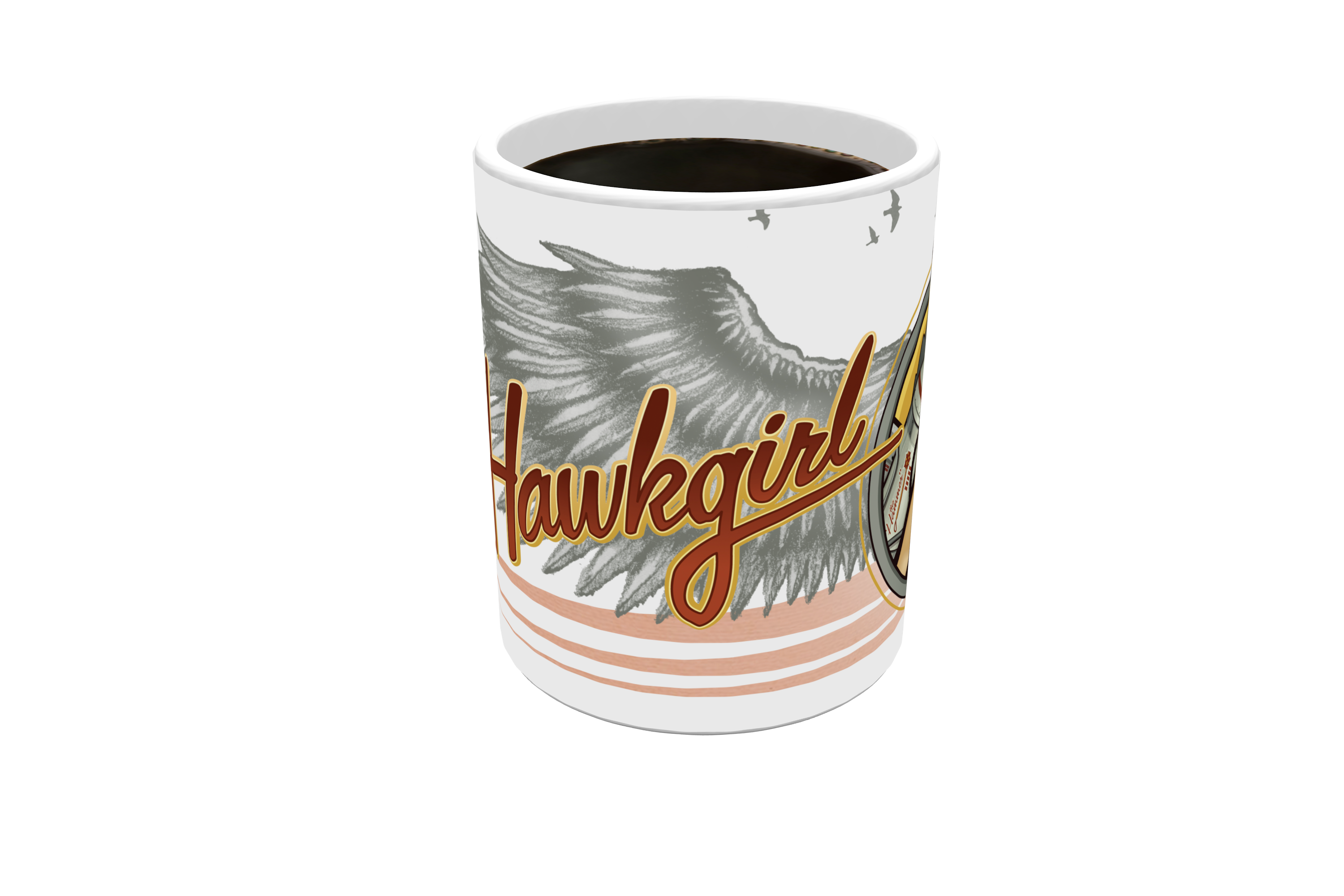 DC Comics (Justice League - Hawkgirl Bombshell) Morphing Mugs® Heat-Sensitive Mug MMUG090
