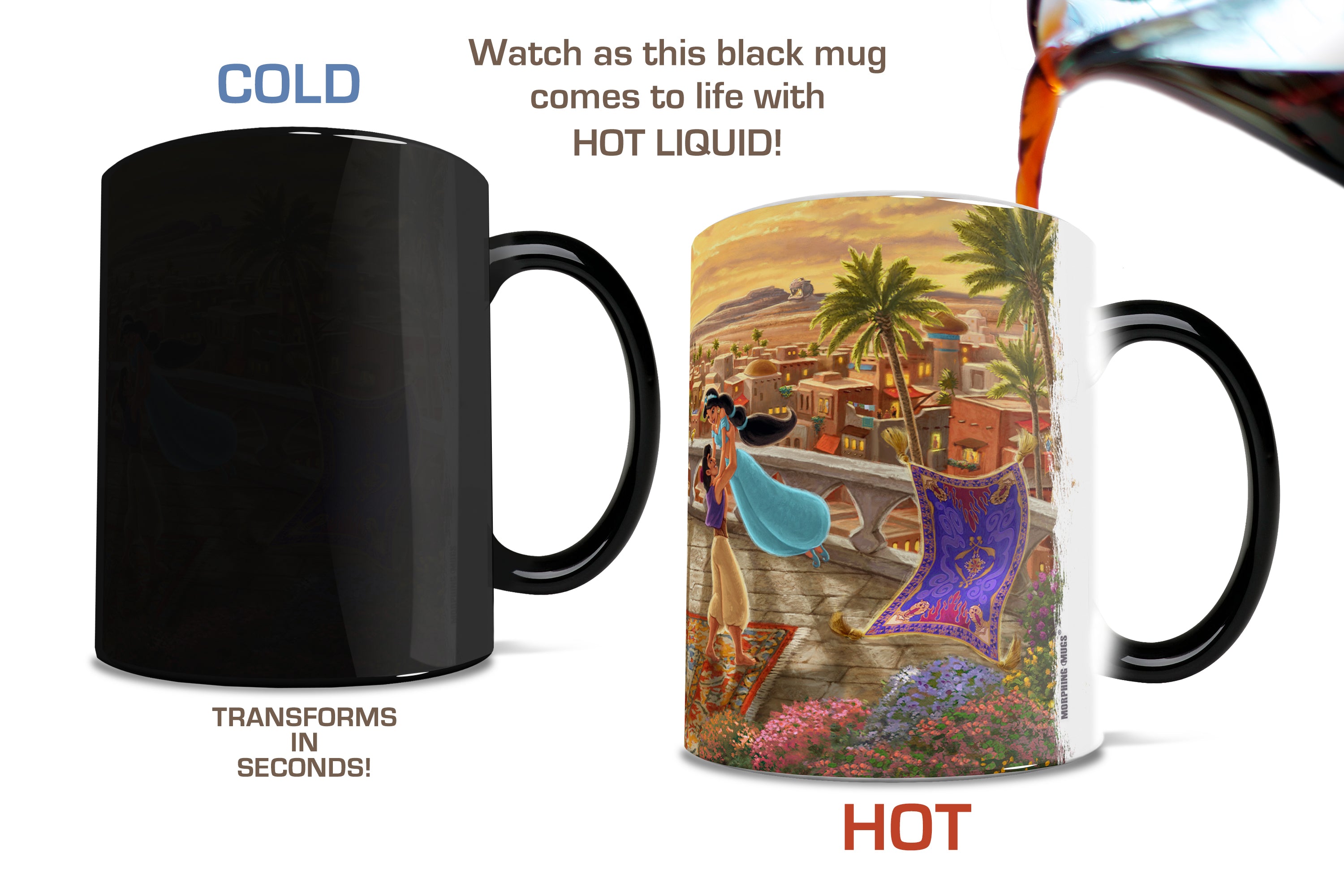 Disney (Jasmine Dancing in the Desert Sunset) Morphing Mugs®  Heat-Sensitive Mug MMUG1093