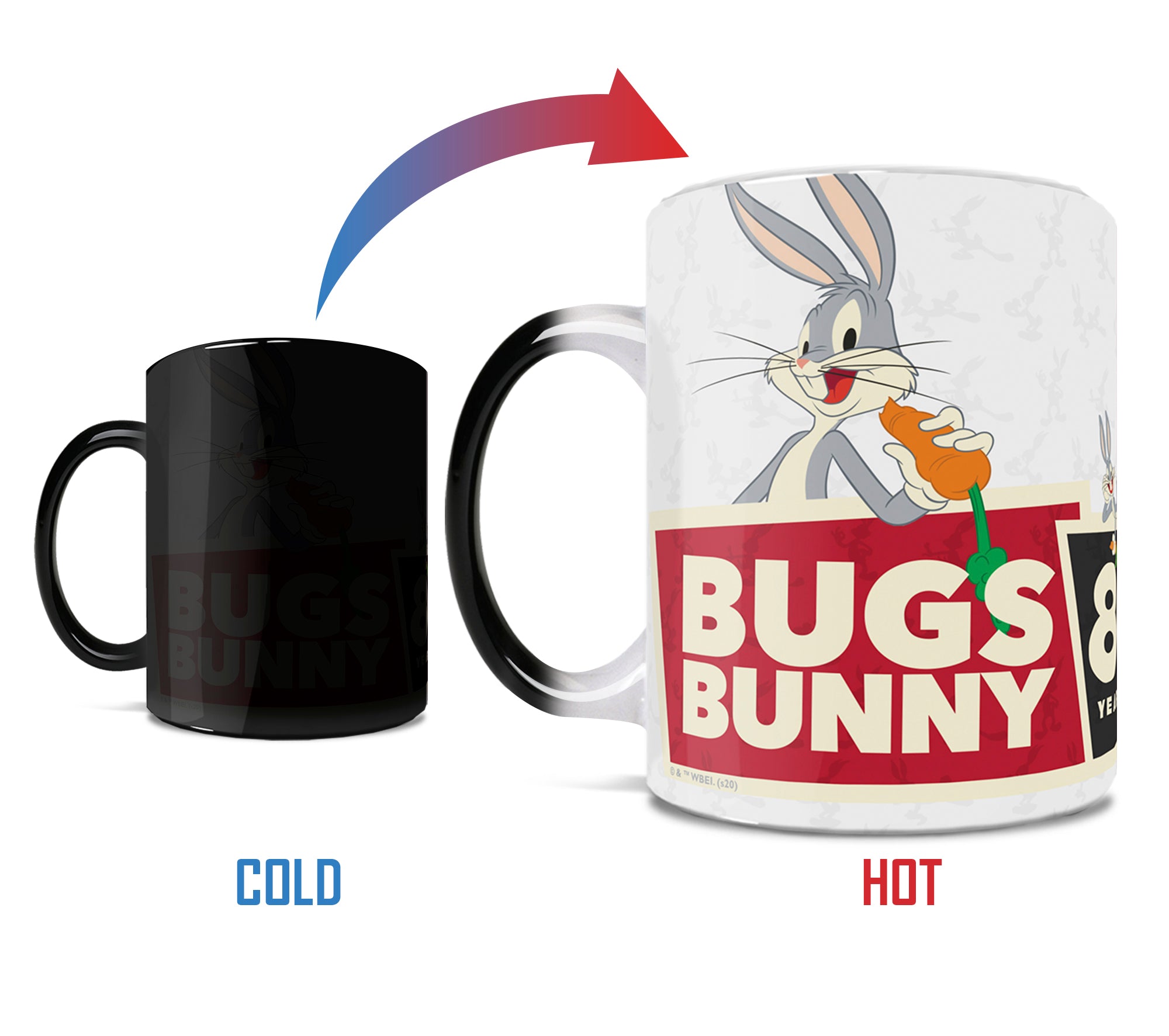 Looney Tunes (Bugs Bunny 80th Anniversary) Morphing Mugs®  Heat-Sensitive Mug MMUG1134