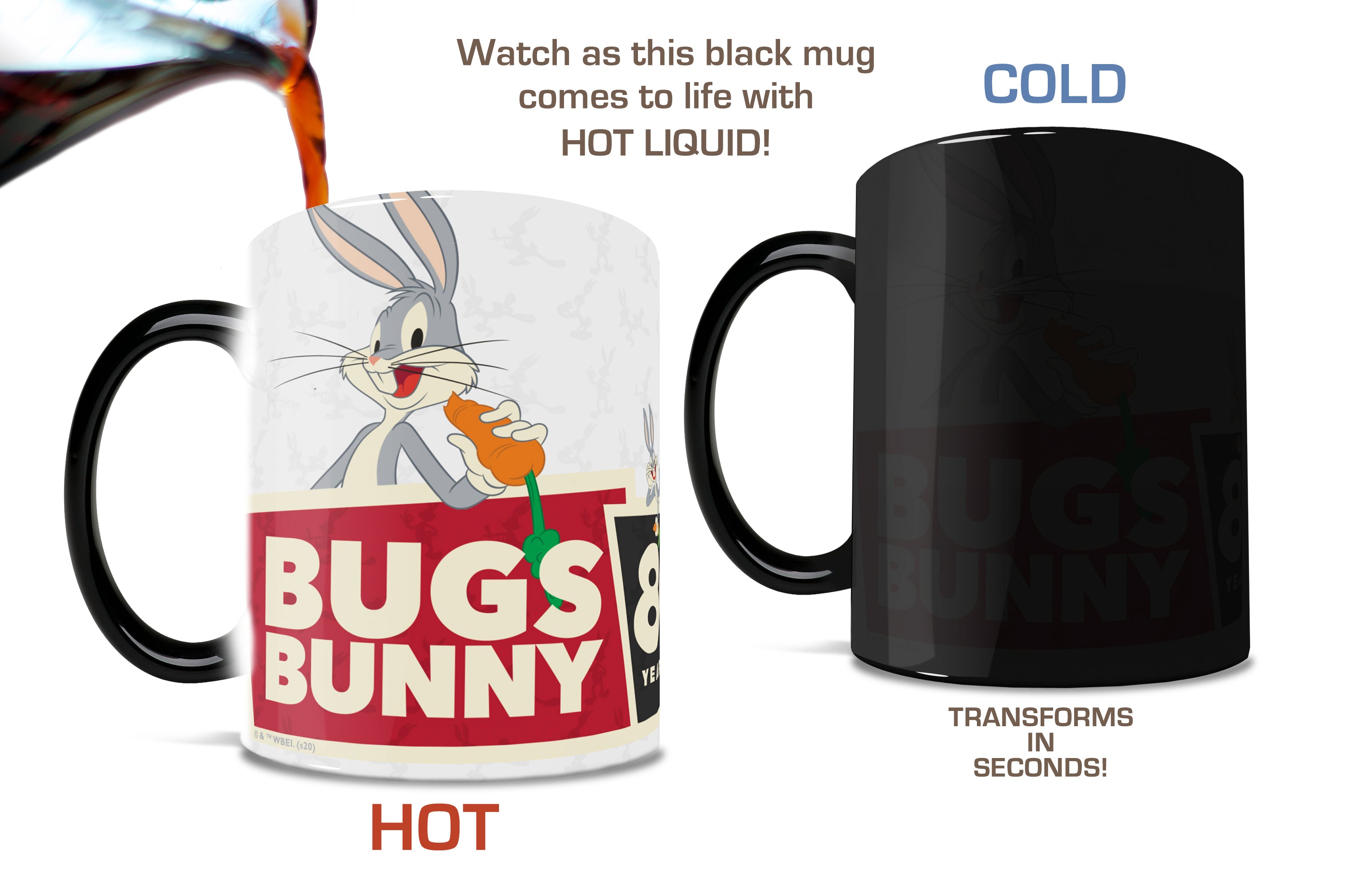 Looney Tunes (Bugs Bunny 80th Anniversary) Morphing Mugs®  Heat-Sensitive Mug MMUG1134