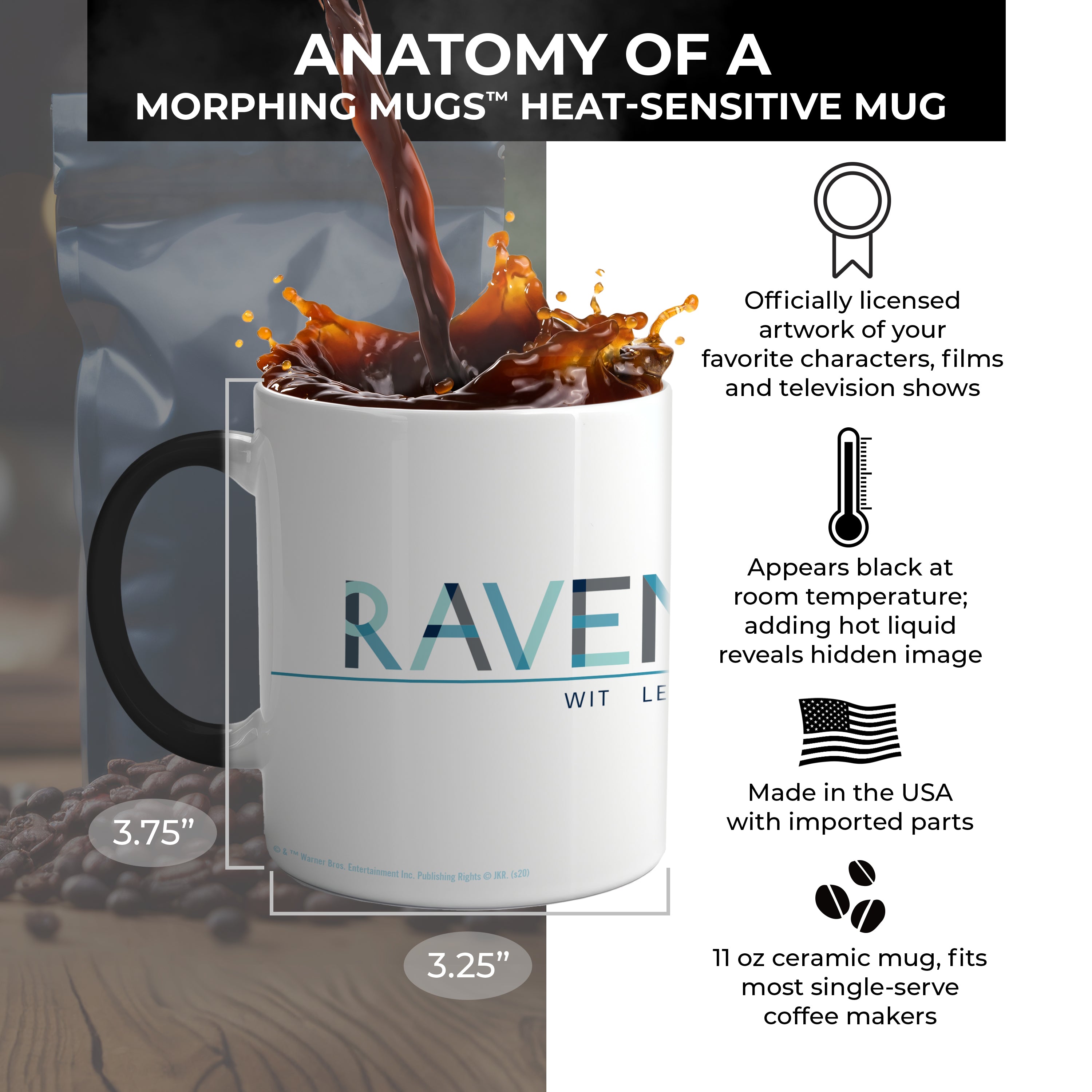 Harry Potter (Discover Ravenclaw) Morphing Mugs®  Heat-Sensitive Mug MMUG1137