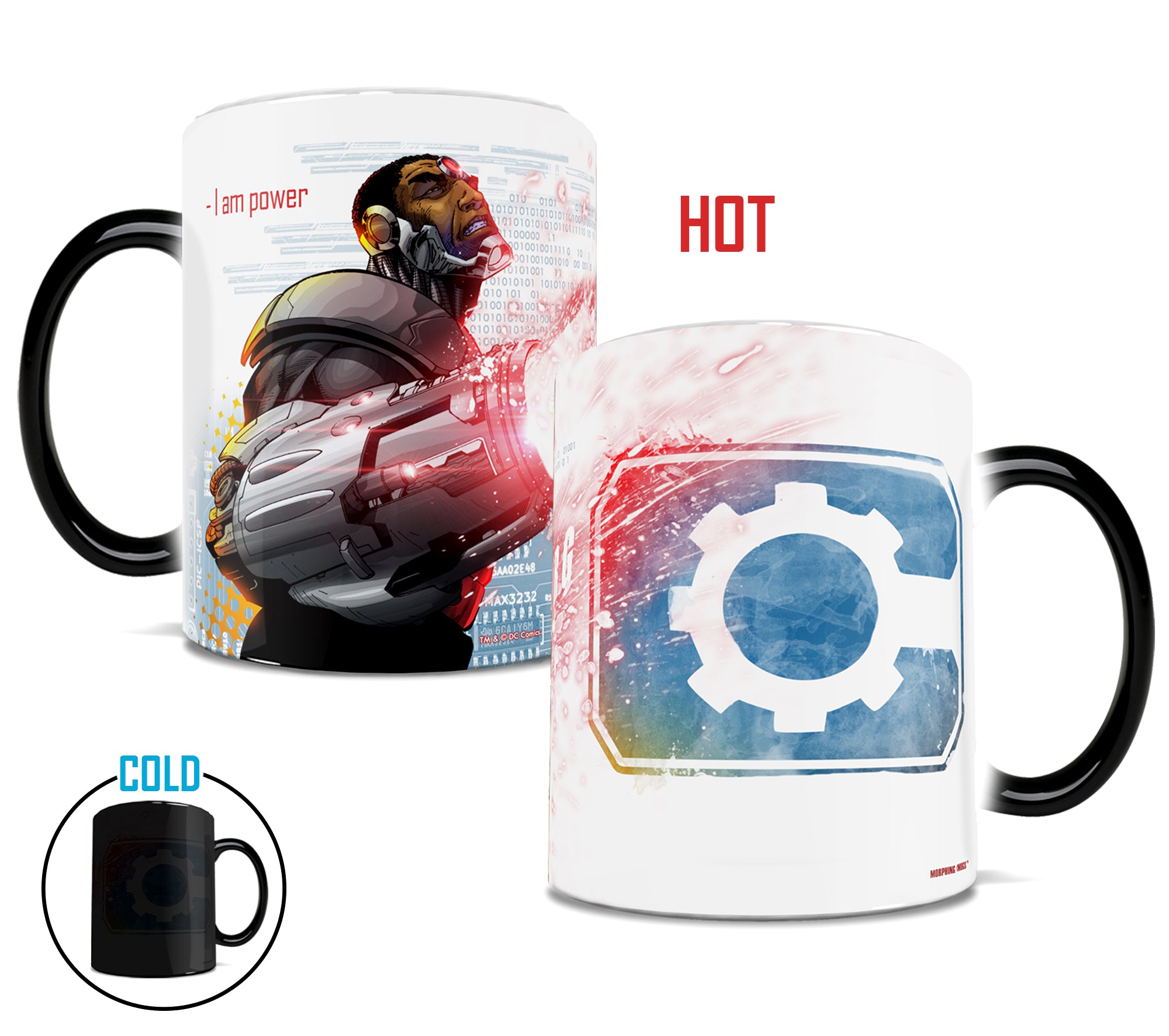 DC Comics (Justice League - Cyborg) Morphing Mugs® Heat-Sensitive Mug MMUG115