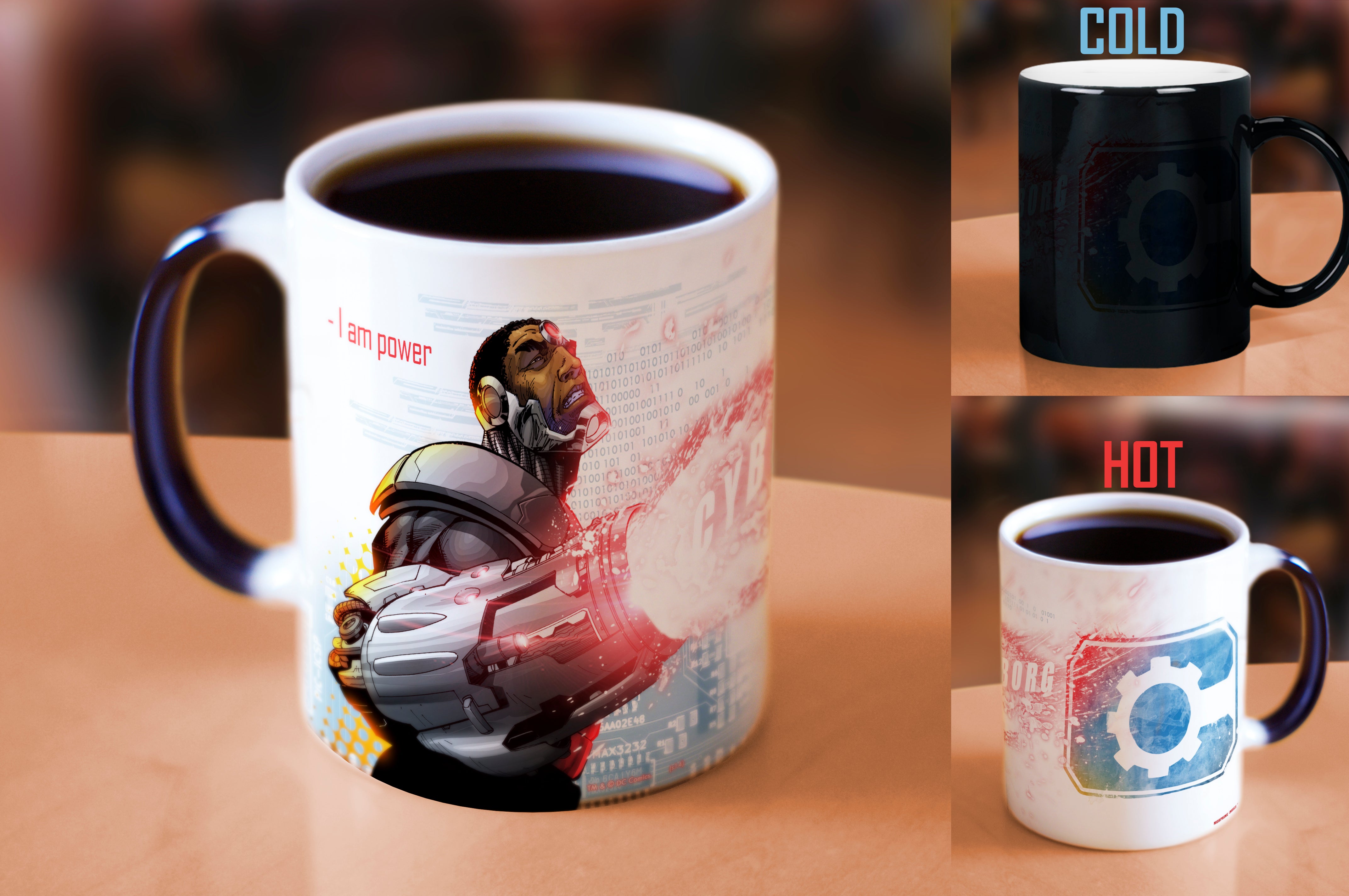 DC Comics (Justice League - Cyborg) Morphing Mugs® Heat-Sensitive Mug MMUG115