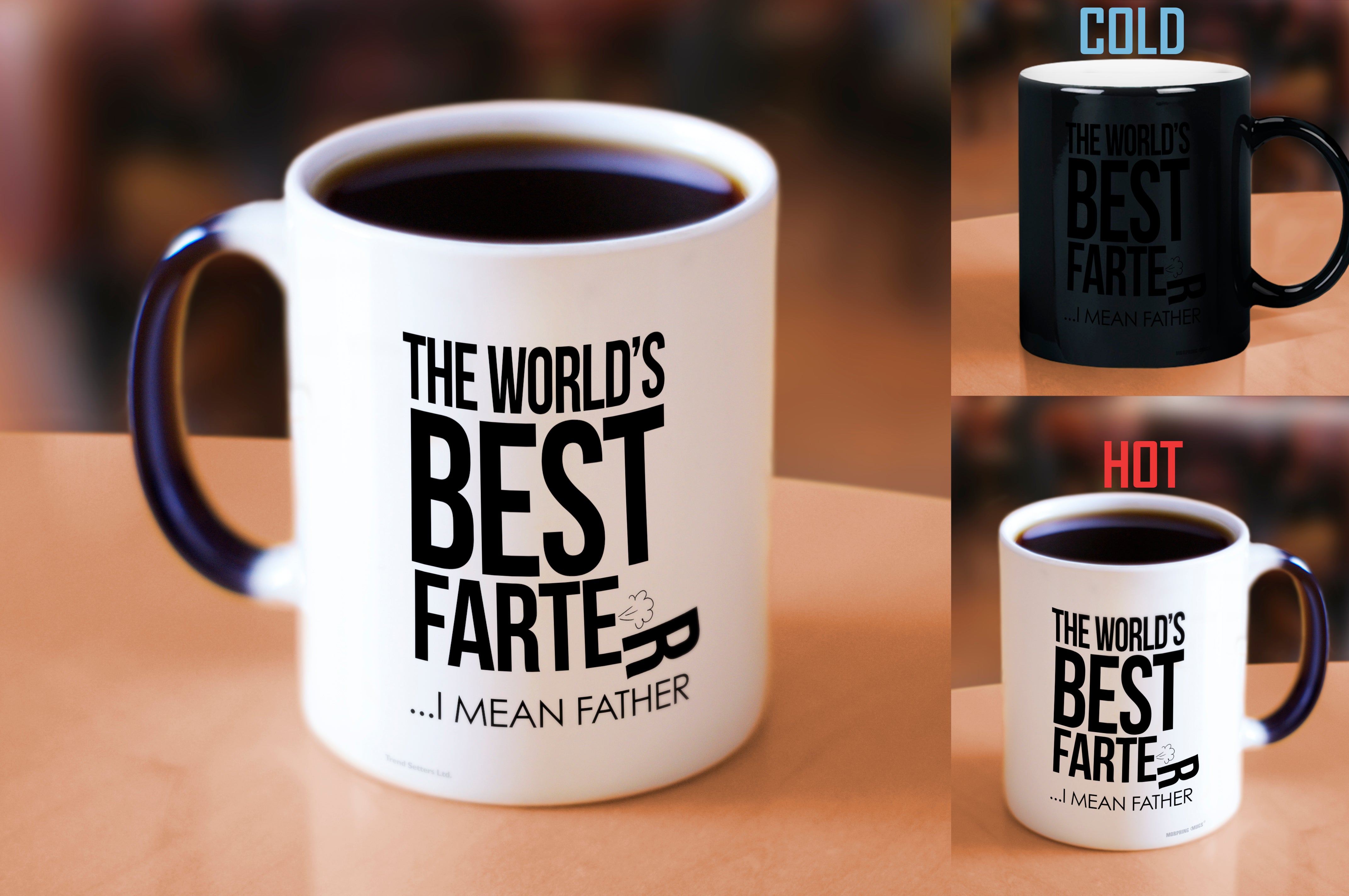 Parent Collection (The Worlds Best Farter - Father) Morphing Mugs® Heat-Sensitive Mug MMUG1160