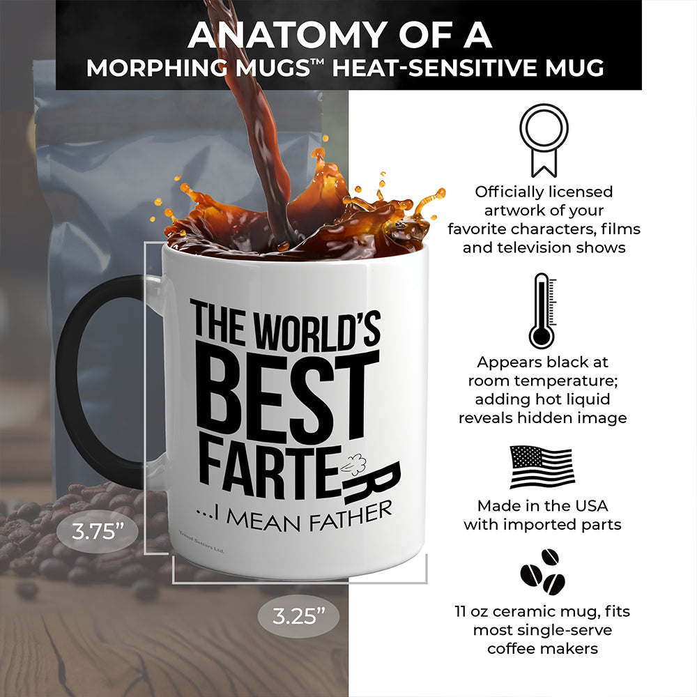 Parent Collection (The Worlds Best Farter - Father) Morphing Mugs® Heat-Sensitive Mug MMUG1160