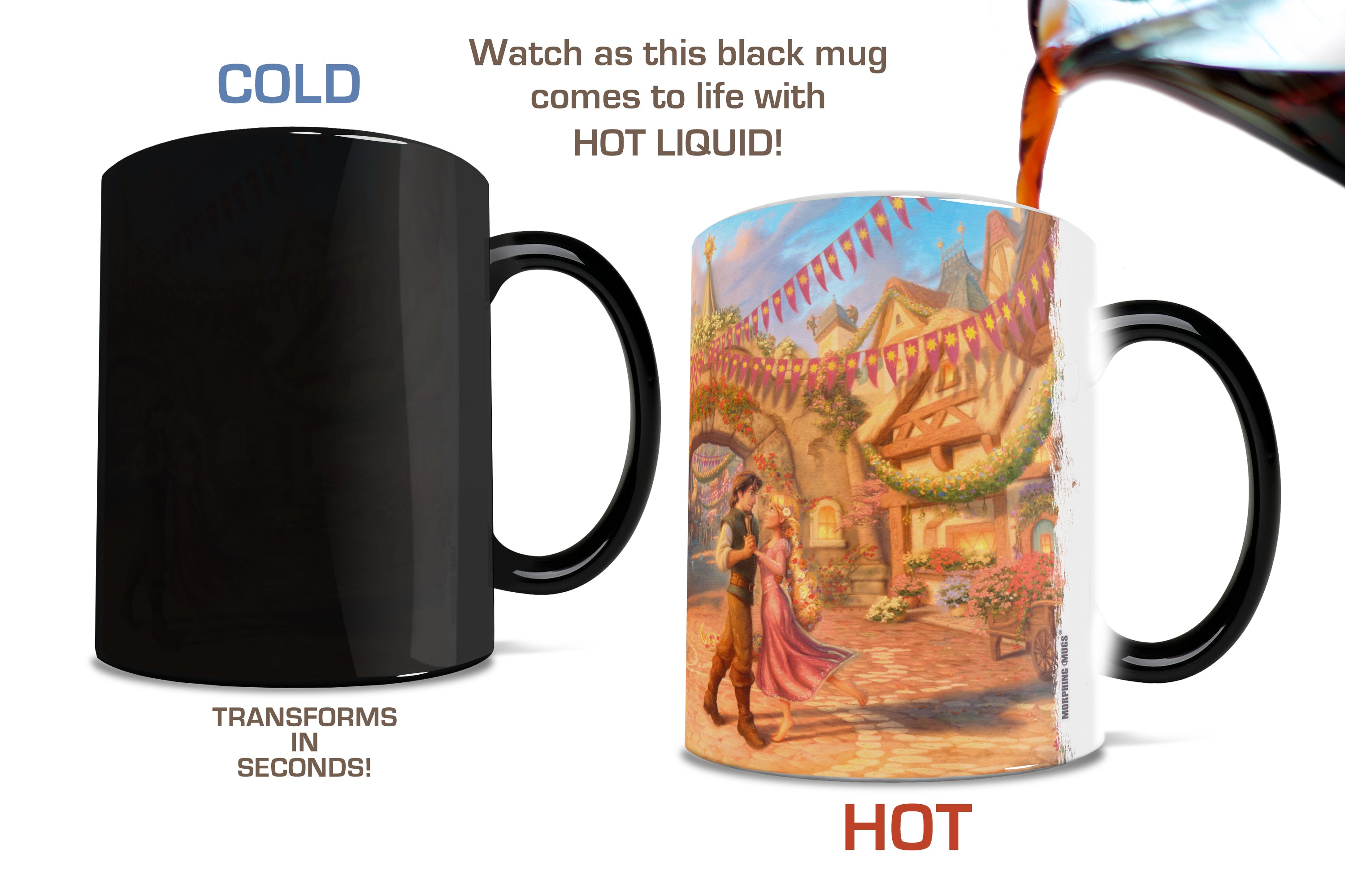 Disney (Rapunzel Dancing in the Sunlit Courtyard) Morphing Mugs®  Heat-Sensitive Mug MMUG1165