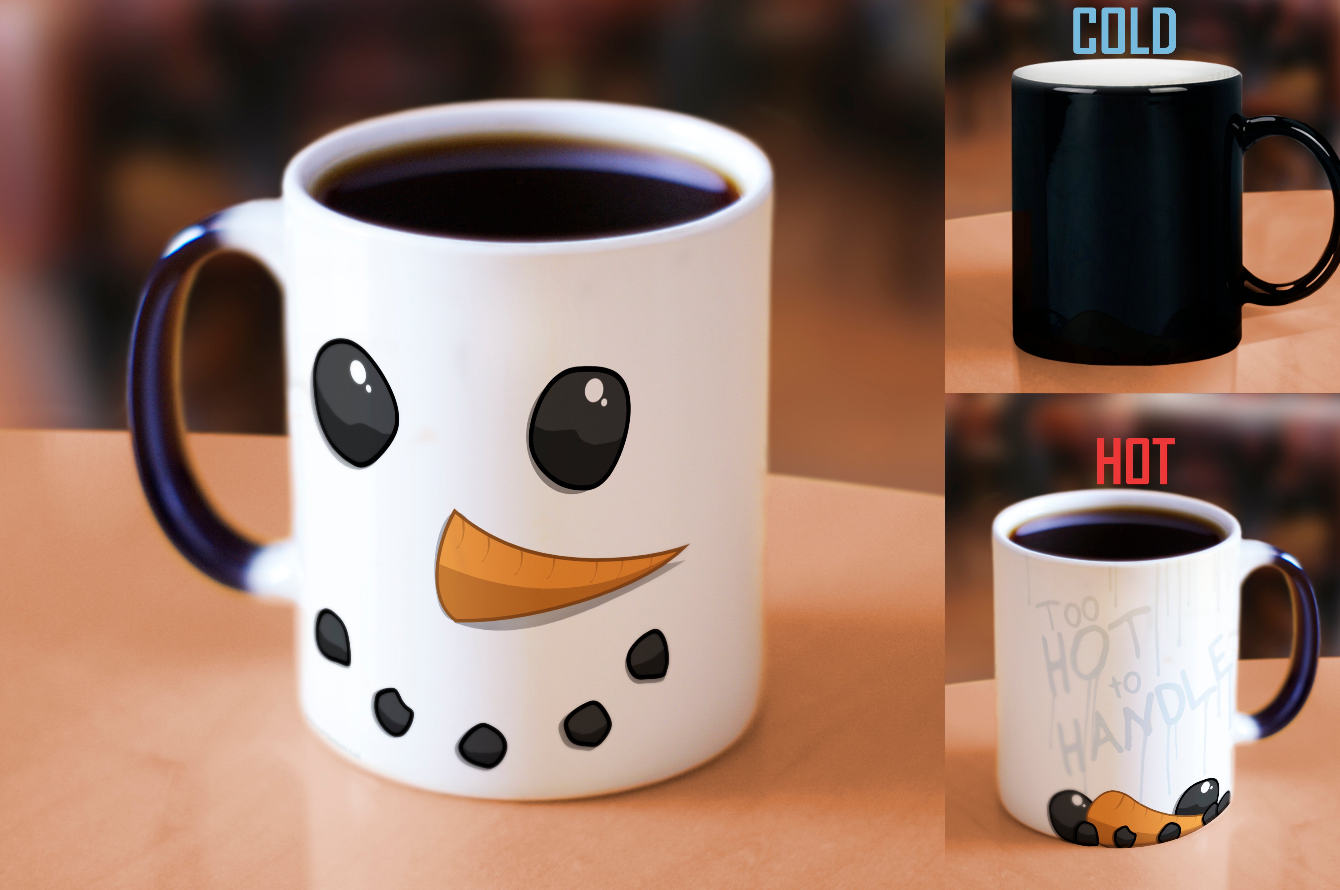 Christmas Collection (Melting Snowman - Too Hot To Handle) Morphing Mugs® Heat-Sensitive Mug MMUG120