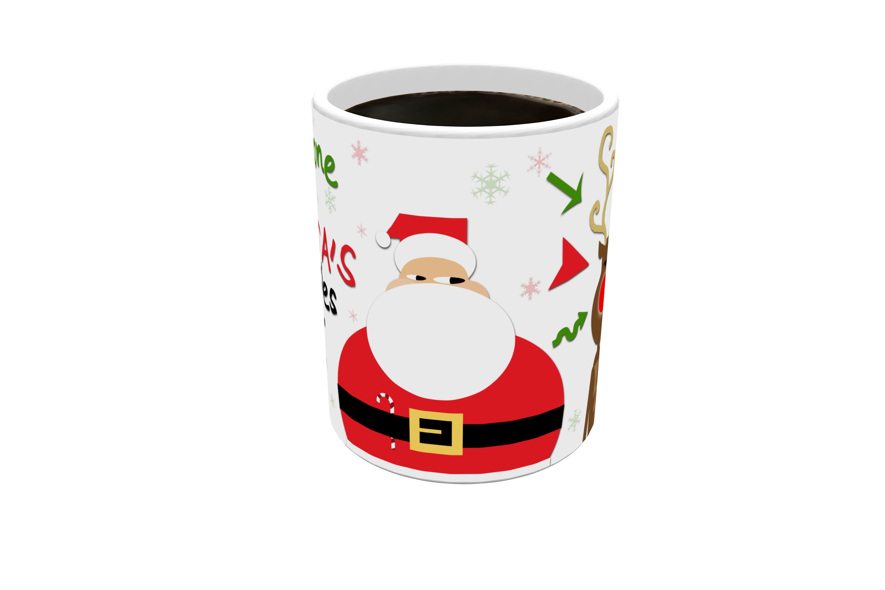 Christmas Collection (Rudolph Did It) Morphing Mugs®  Heat-Sensitive Mug MMUG121