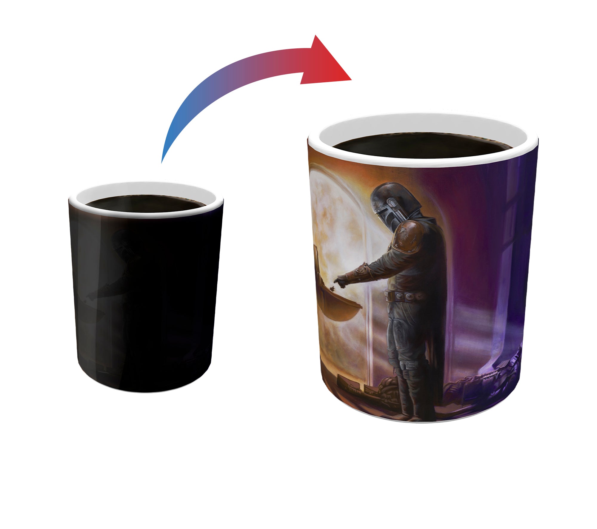 Star Wars (The Mandalorian - Turning Point By Monte Moore) Morphing Mugs®  Heat-Sensitive Mug MMUG1211