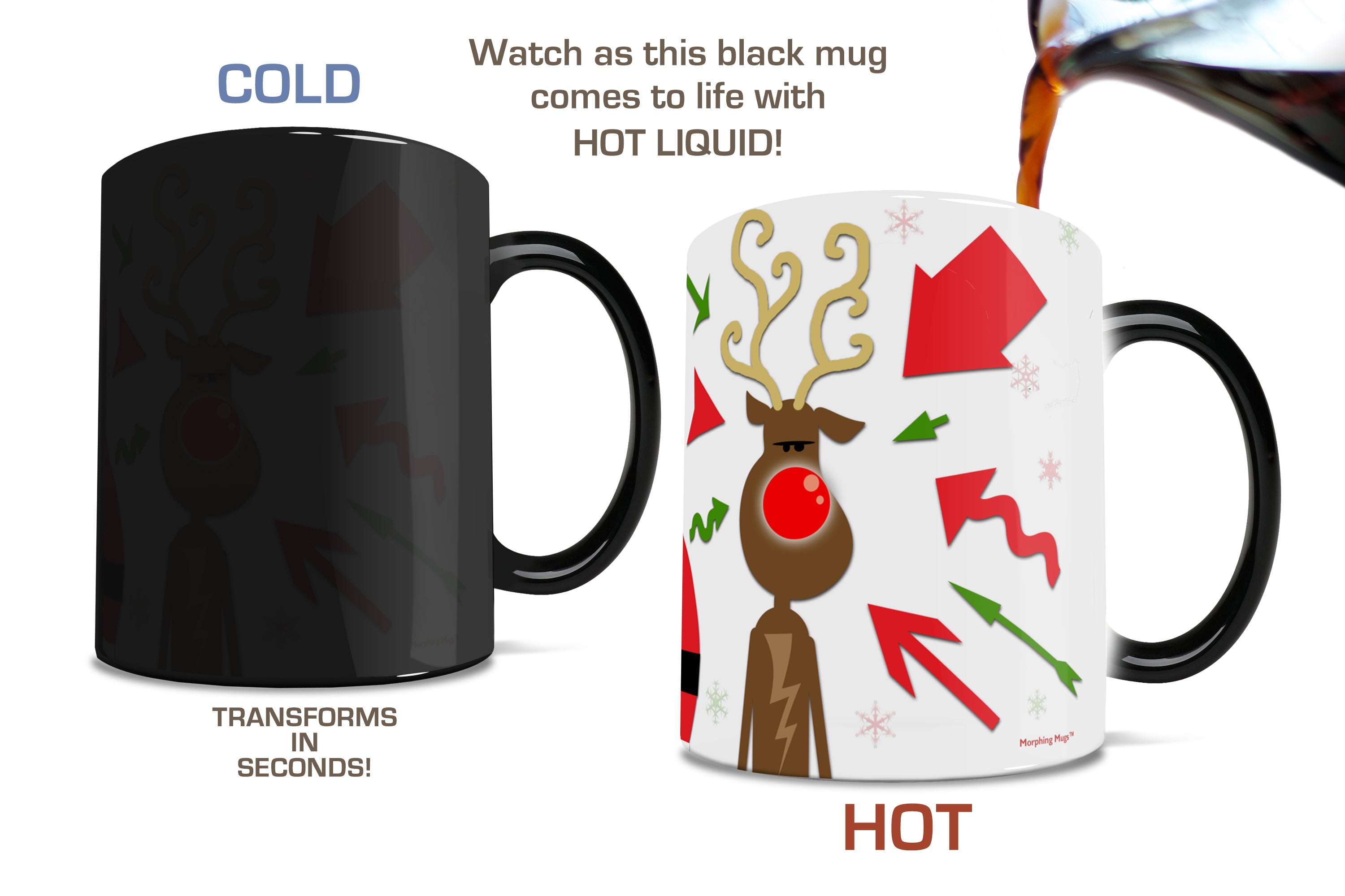 Christmas Collection (Rudolph Did It) Morphing Mugs®  Heat-Sensitive Mug MMUG121