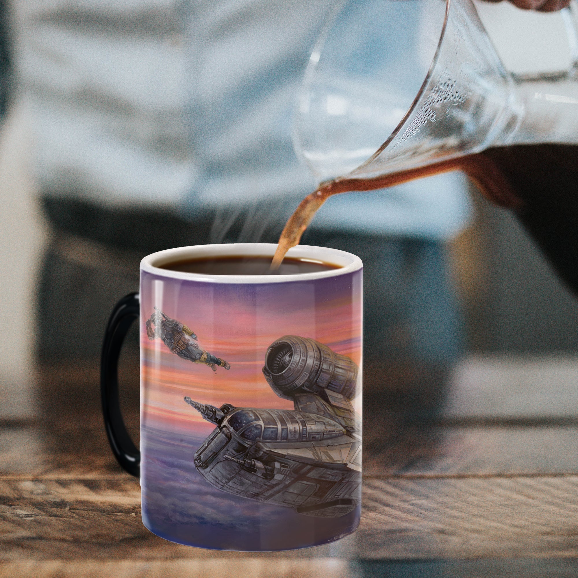 Star Wars (The Mandalorian - The Escort) Morphing Mugs®  Heat-Sensitive Mug MMUG1222