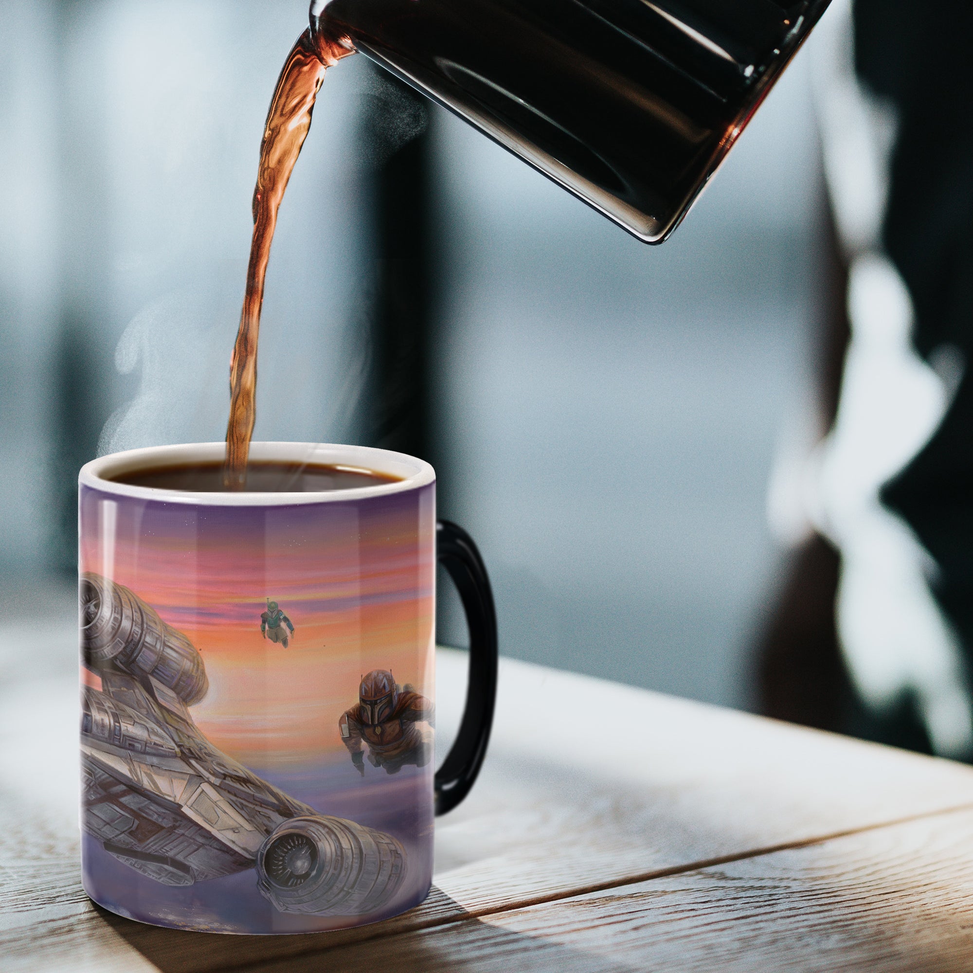 Star Wars (The Mandalorian - The Escort) Morphing Mugs®  Heat-Sensitive Mug MMUG1222