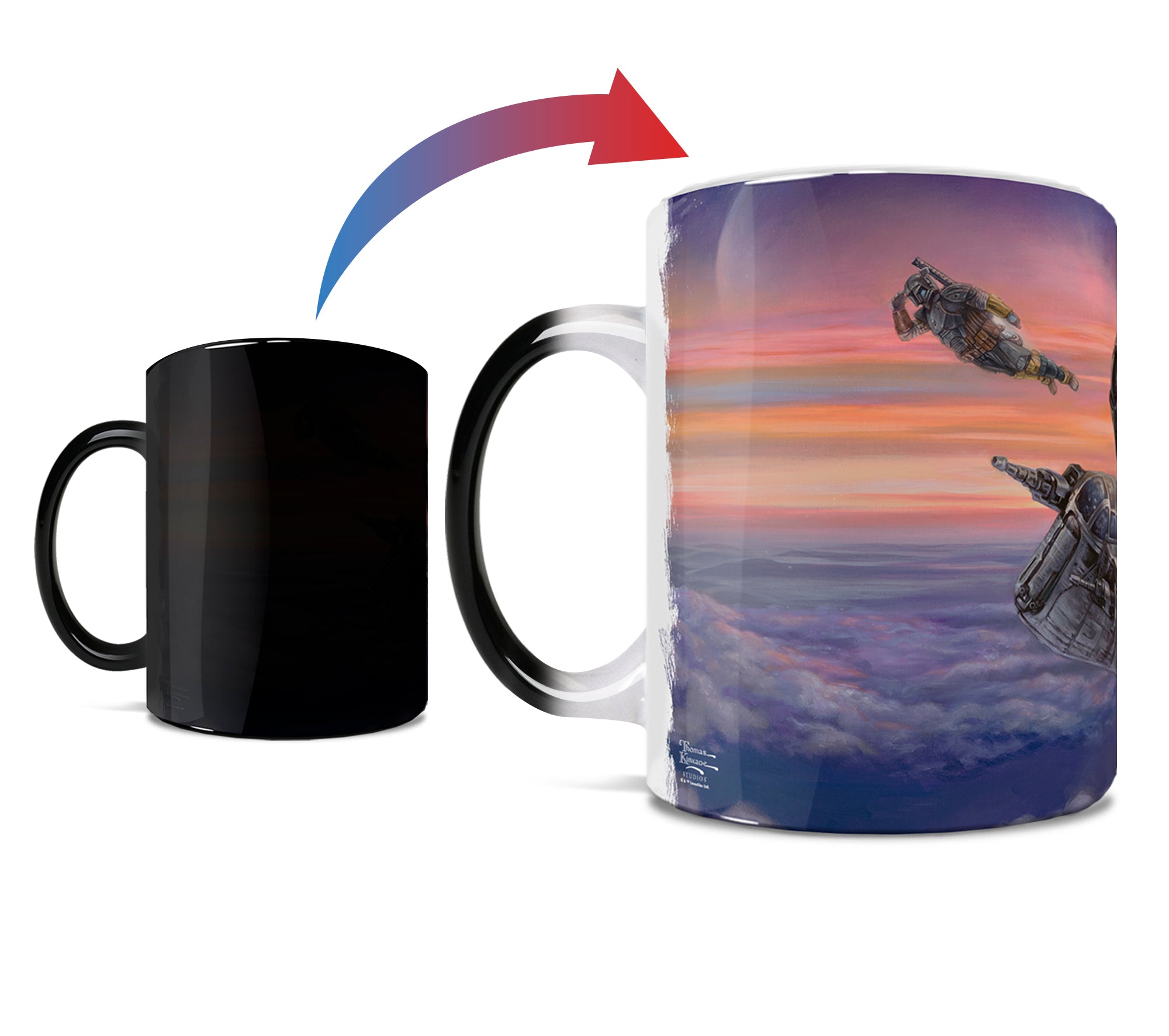 Star Wars (The Mandalorian - The Escort) Morphing Mugs®  Heat-Sensitive Mug MMUG1222