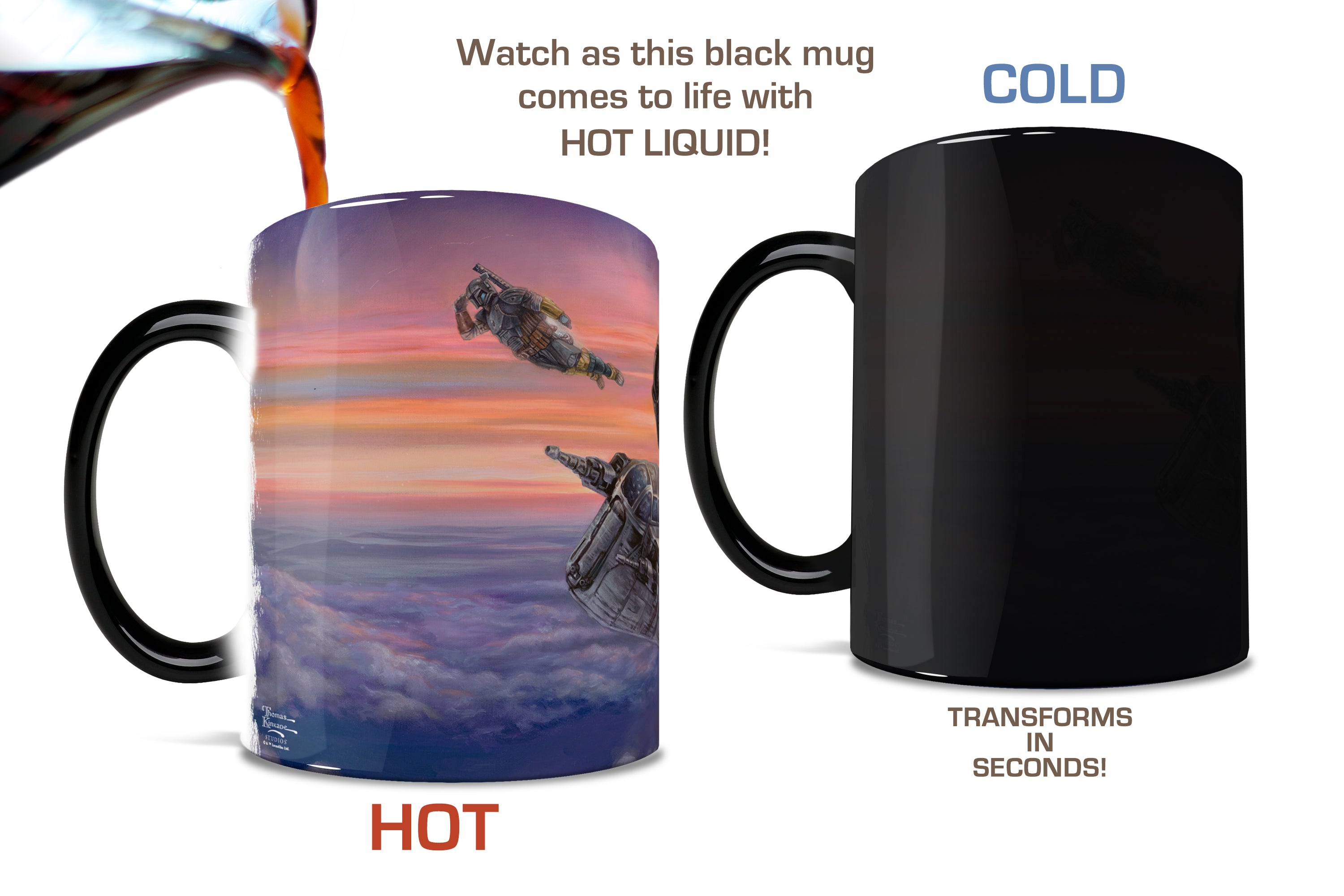 Star Wars (The Mandalorian - The Escort) Morphing Mugs®  Heat-Sensitive Mug MMUG1222