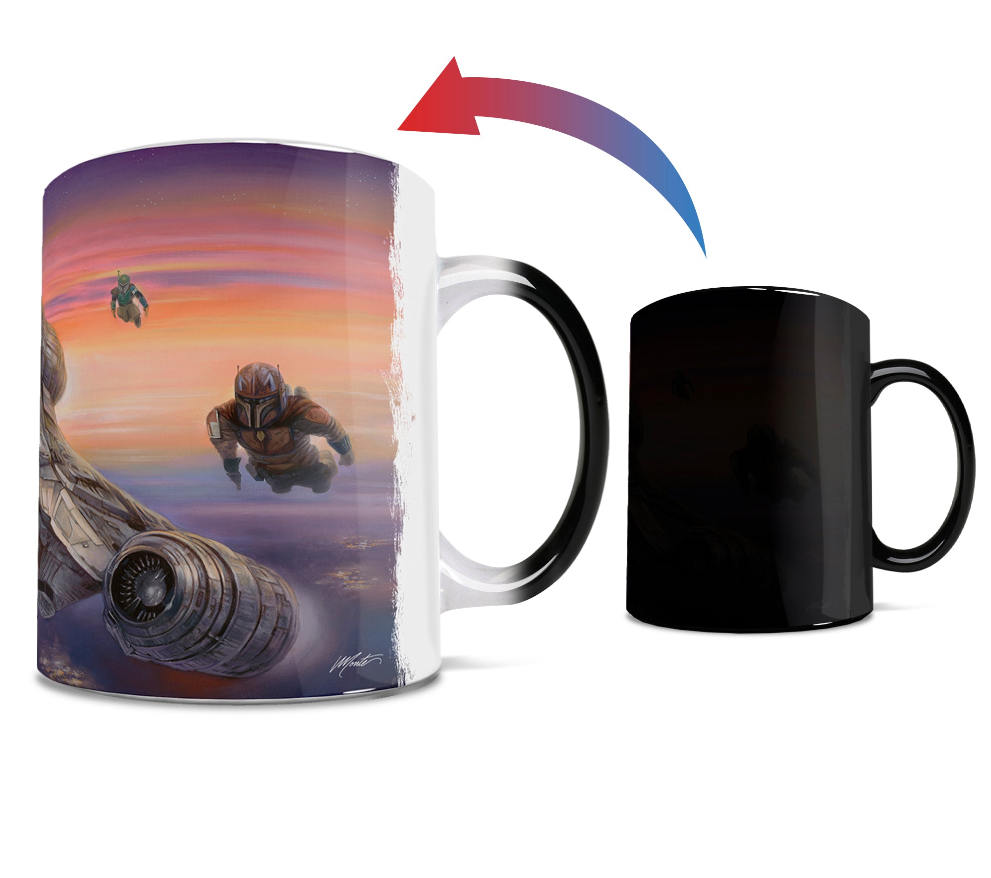 Star Wars (The Mandalorian - The Escort) Morphing Mugs®  Heat-Sensitive Mug MMUG1222