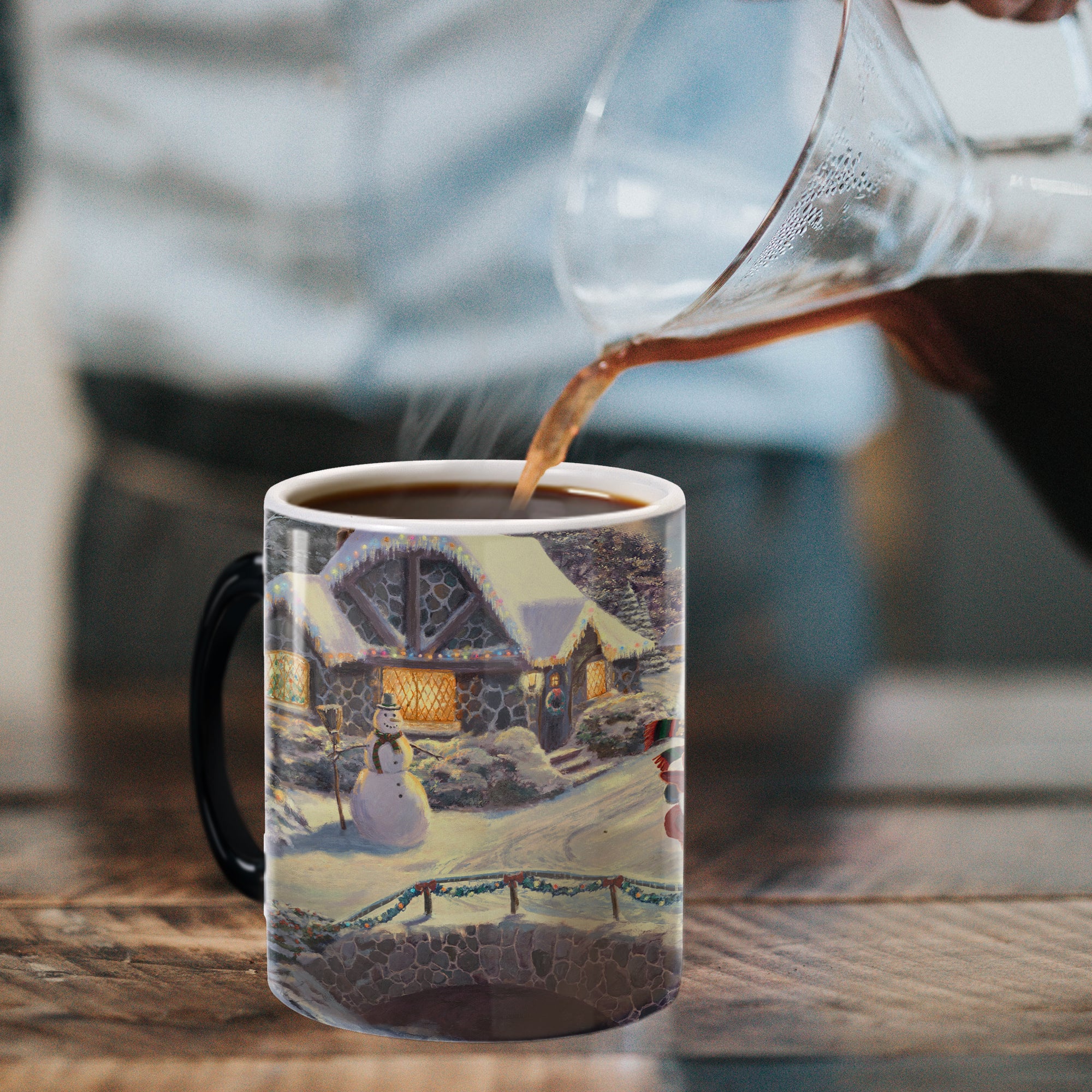 Disney (Mickey and Minnie Mouse - Evening Sleigh Ride) Morphing Mugs®  Heat-Sensitive Mug MMUG1225