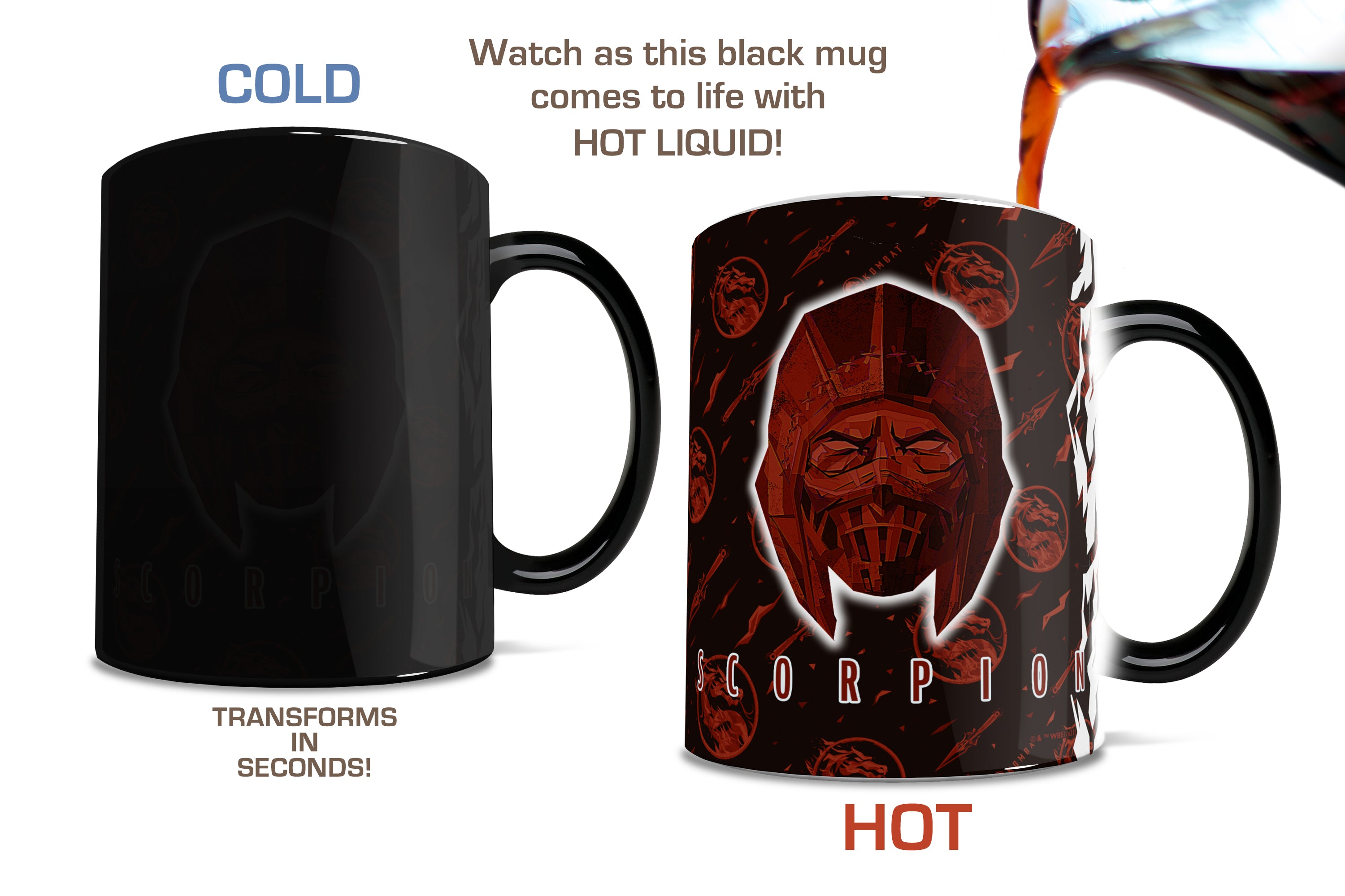 Mortal Kombat (Scorpion) Morphing Mugs®  Heat-Sensitive Mug MMUG1234