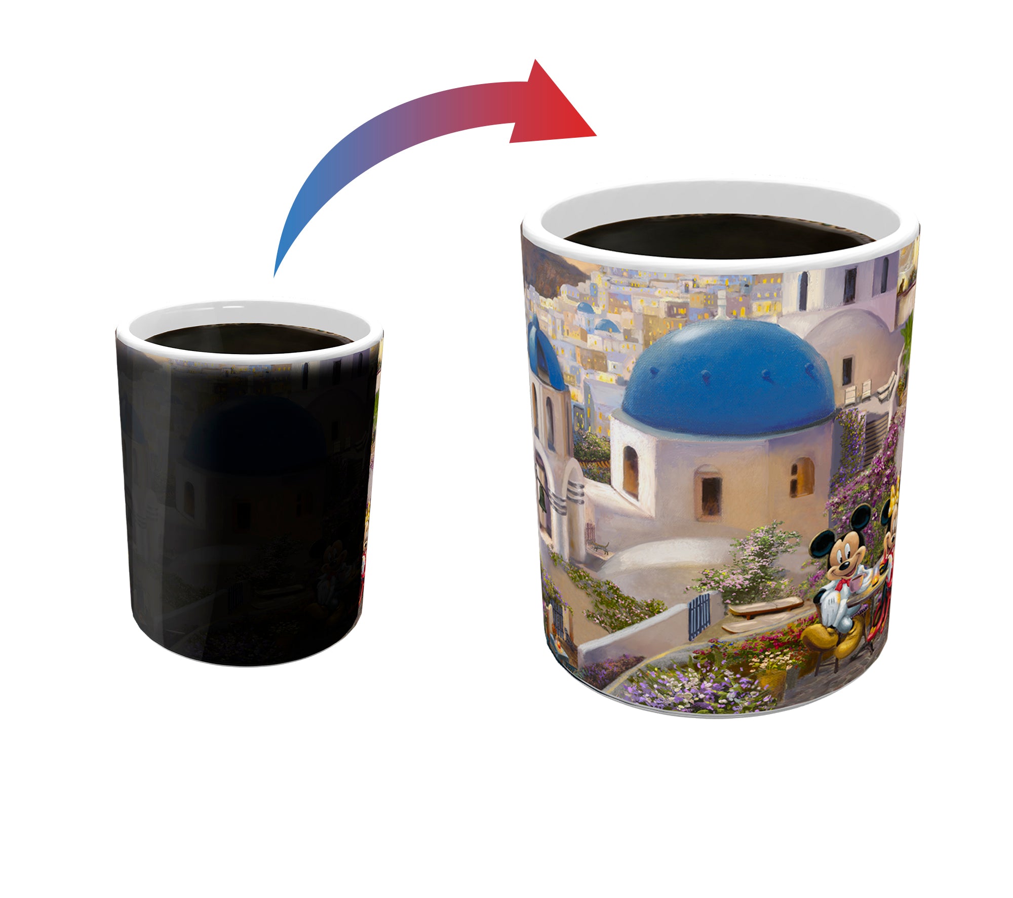 Disney (Mickey and Minnie Mouse - Greece) Morphing Mugs®  Heat-Sensitive Mug MMUG1236