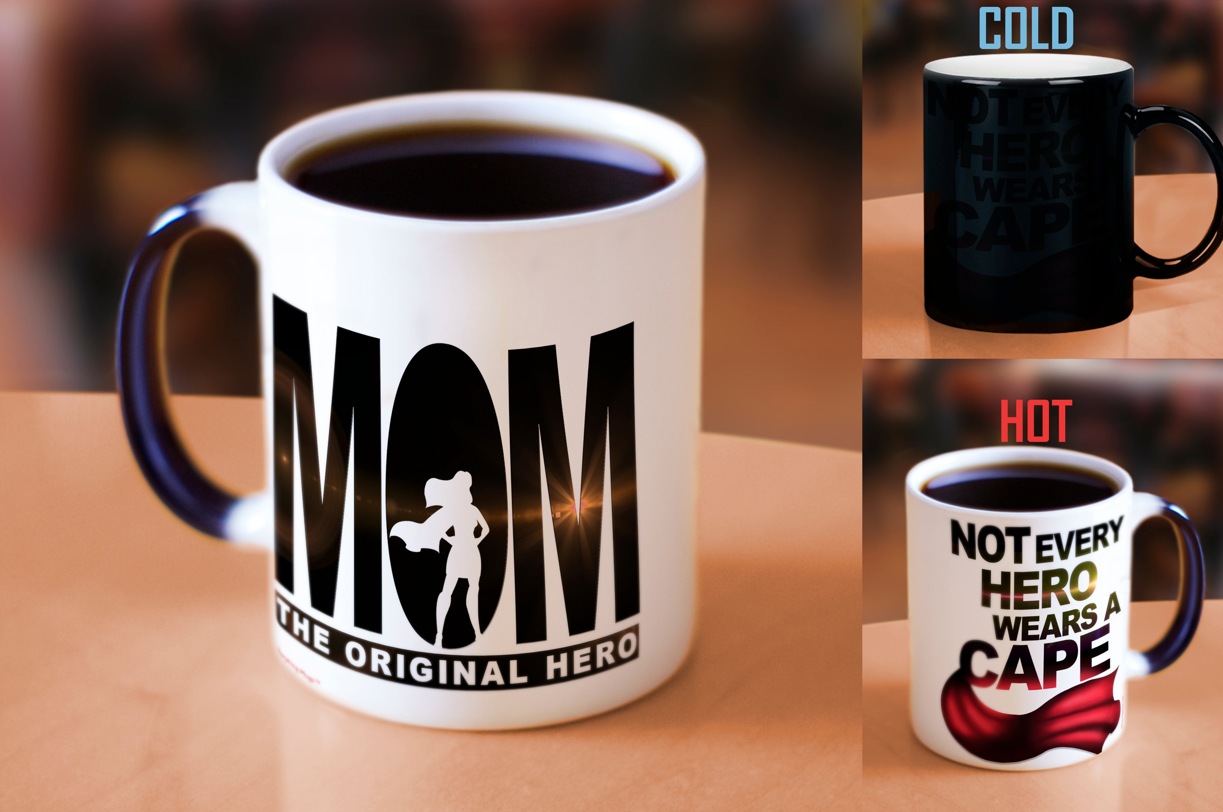 Parent Collection (Mom The Original Hero) Morphing Mugs® Heat-Sensitive Mug MMUG123