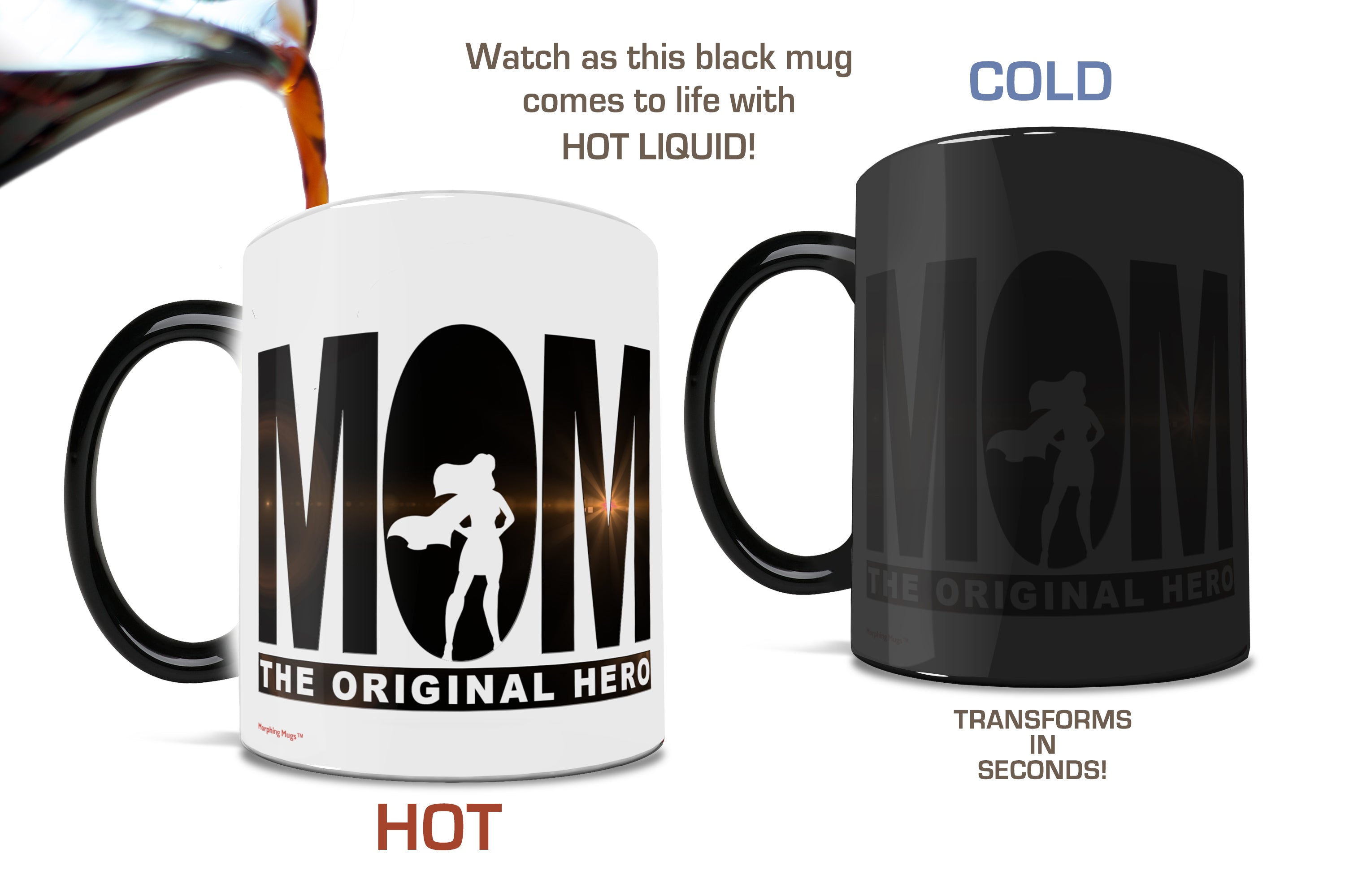 Parent Collection (Mom The Original Hero) Morphing Mugs® Heat-Sensitive Mug MMUG123