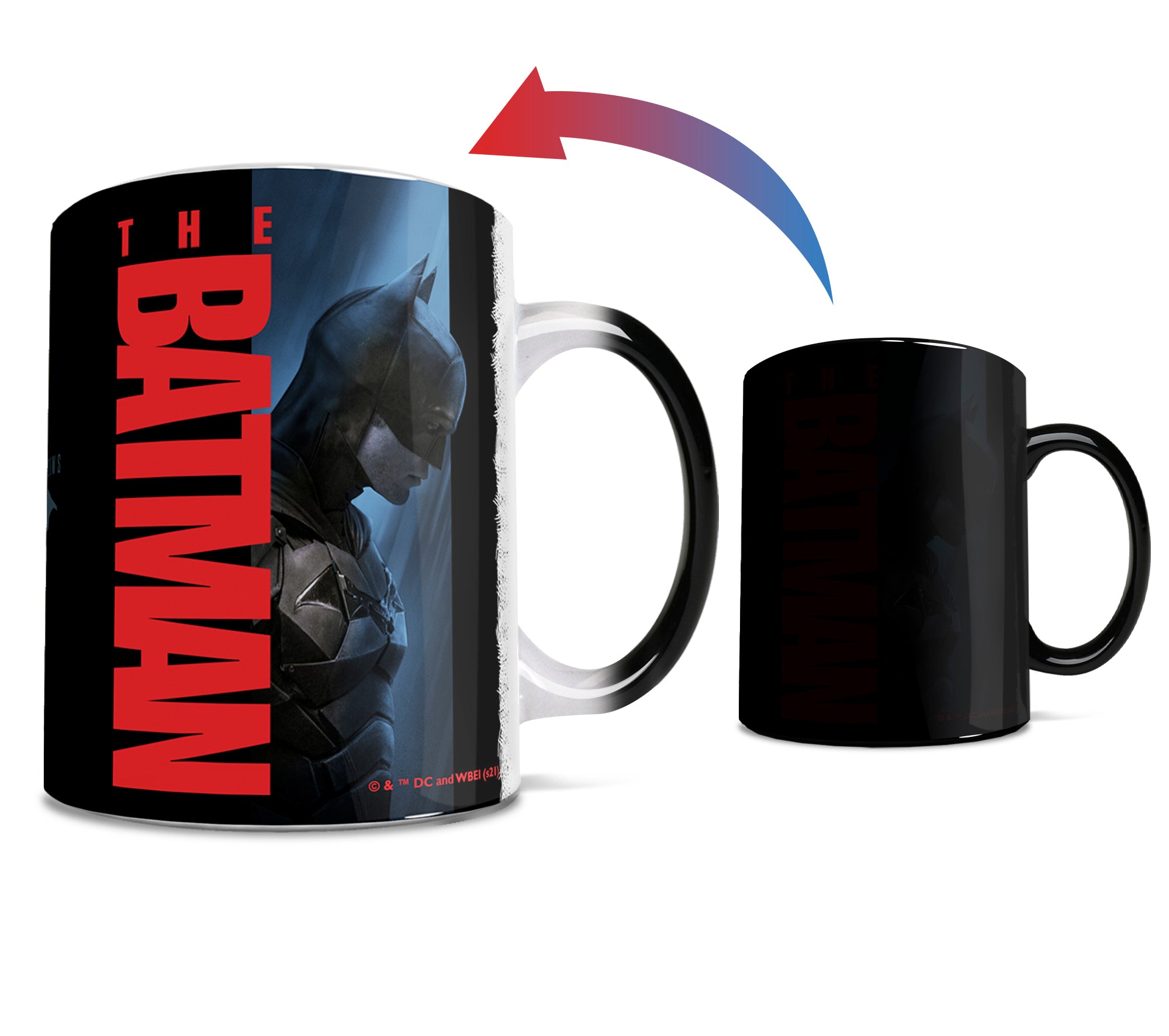 The Batman (Batman Profile) Morphing Mugs®  Heat-Sensitive Mug MMUG1257