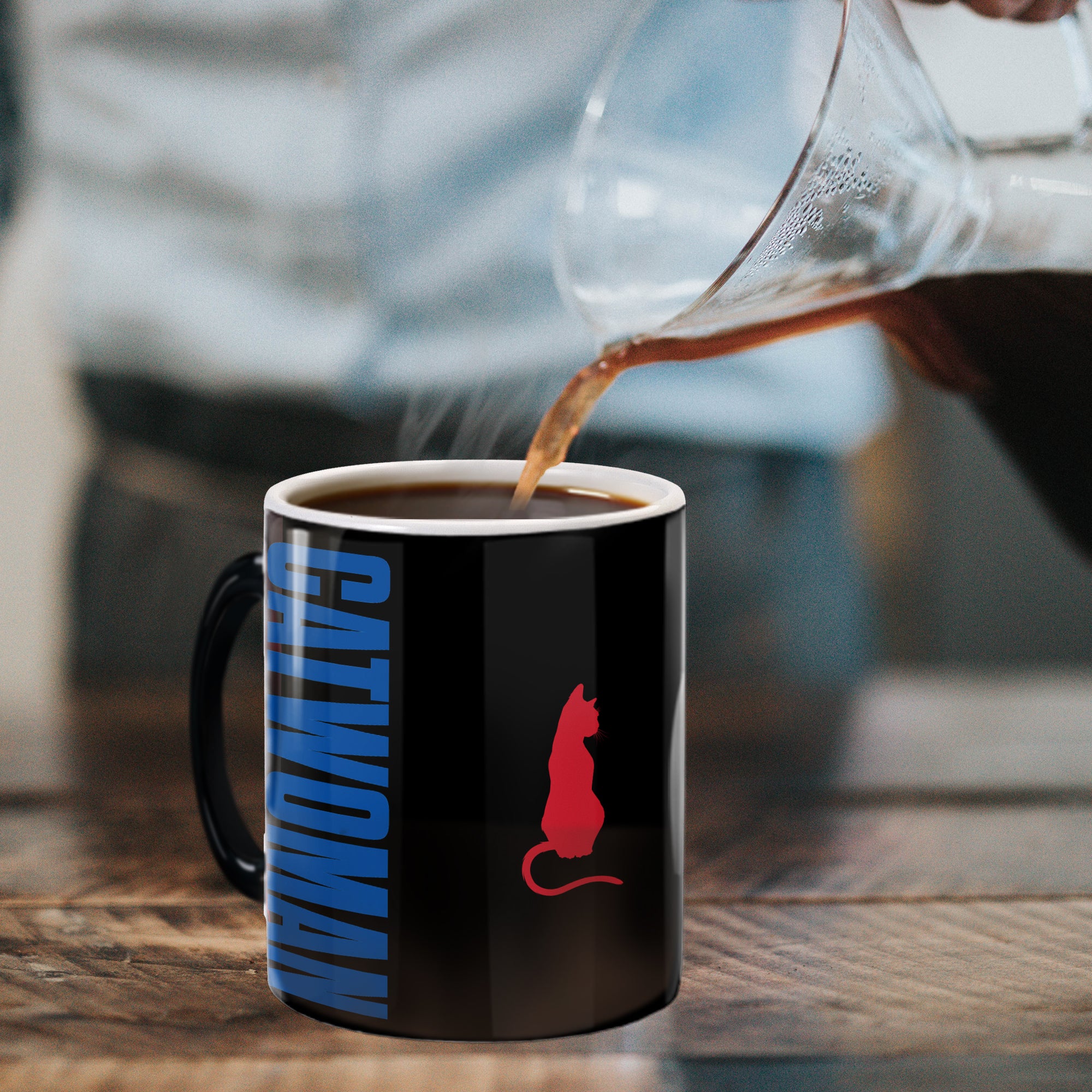 The Batman (Catwoman Profile) Morphing Mugs®  Heat-Sensitive Mug MMUG1258