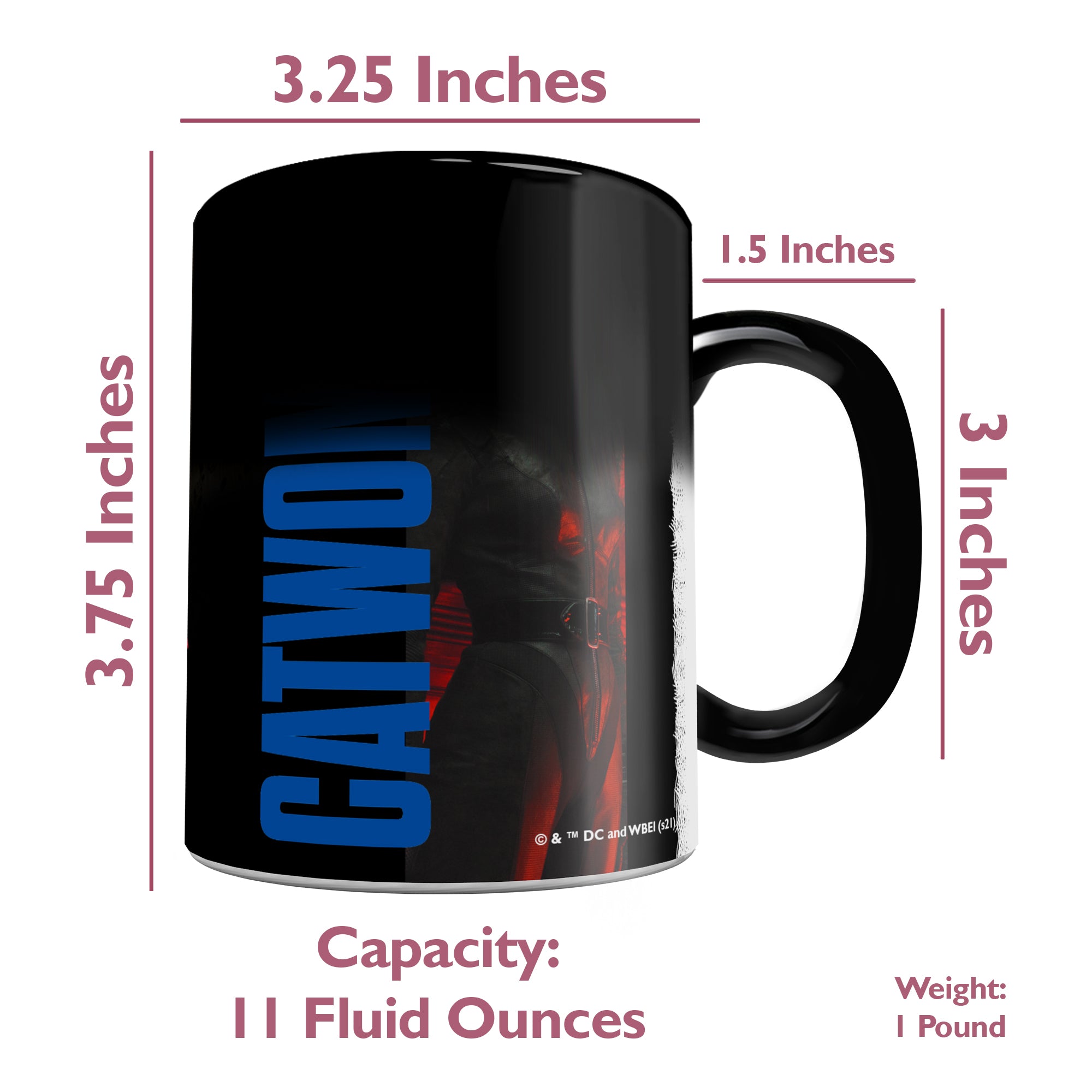 The Batman (Catwoman Profile) Morphing Mugs®  Heat-Sensitive Mug MMUG1258