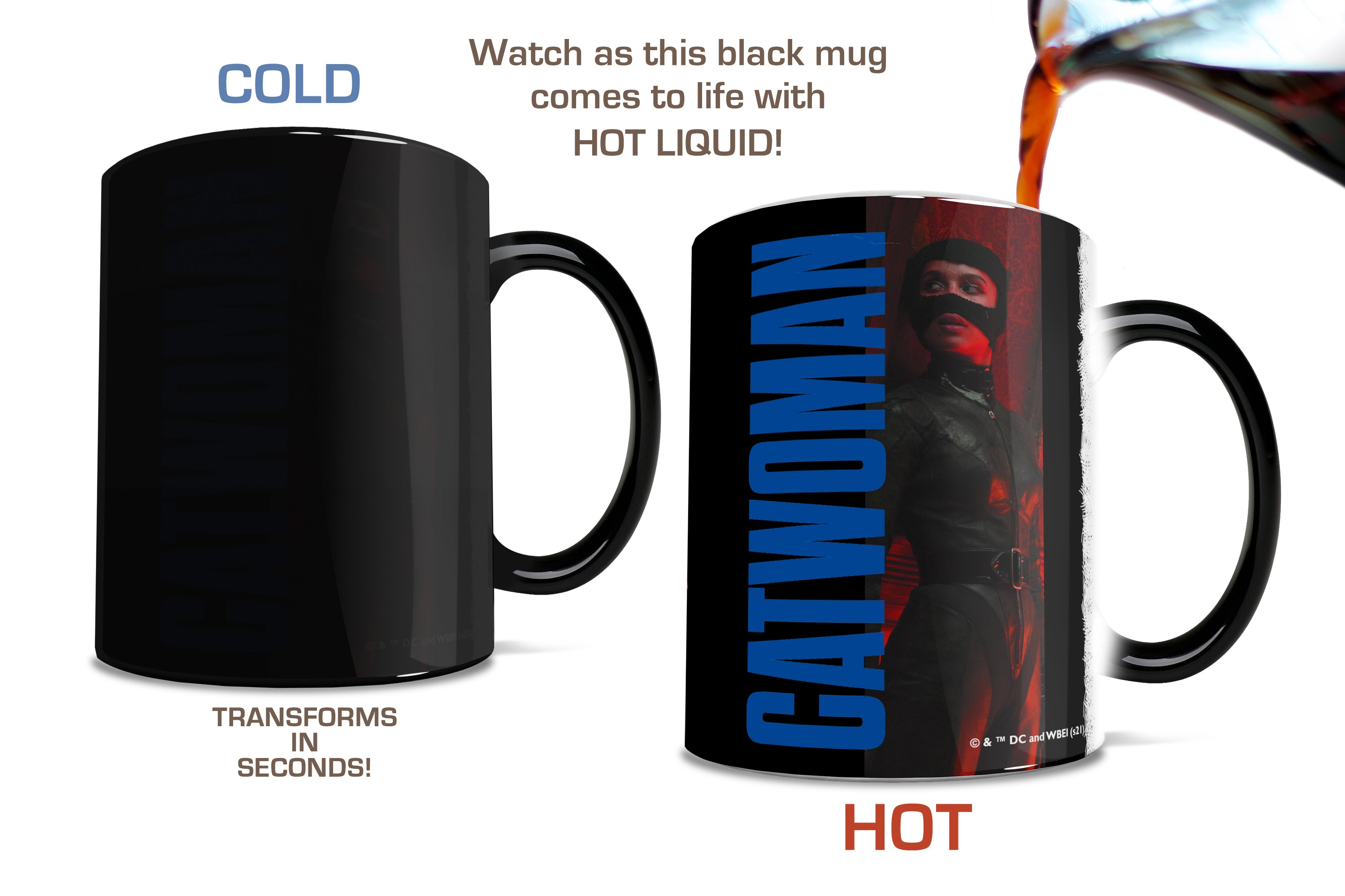 The Batman (Catwoman Profile) Morphing Mugs®  Heat-Sensitive Mug MMUG1258