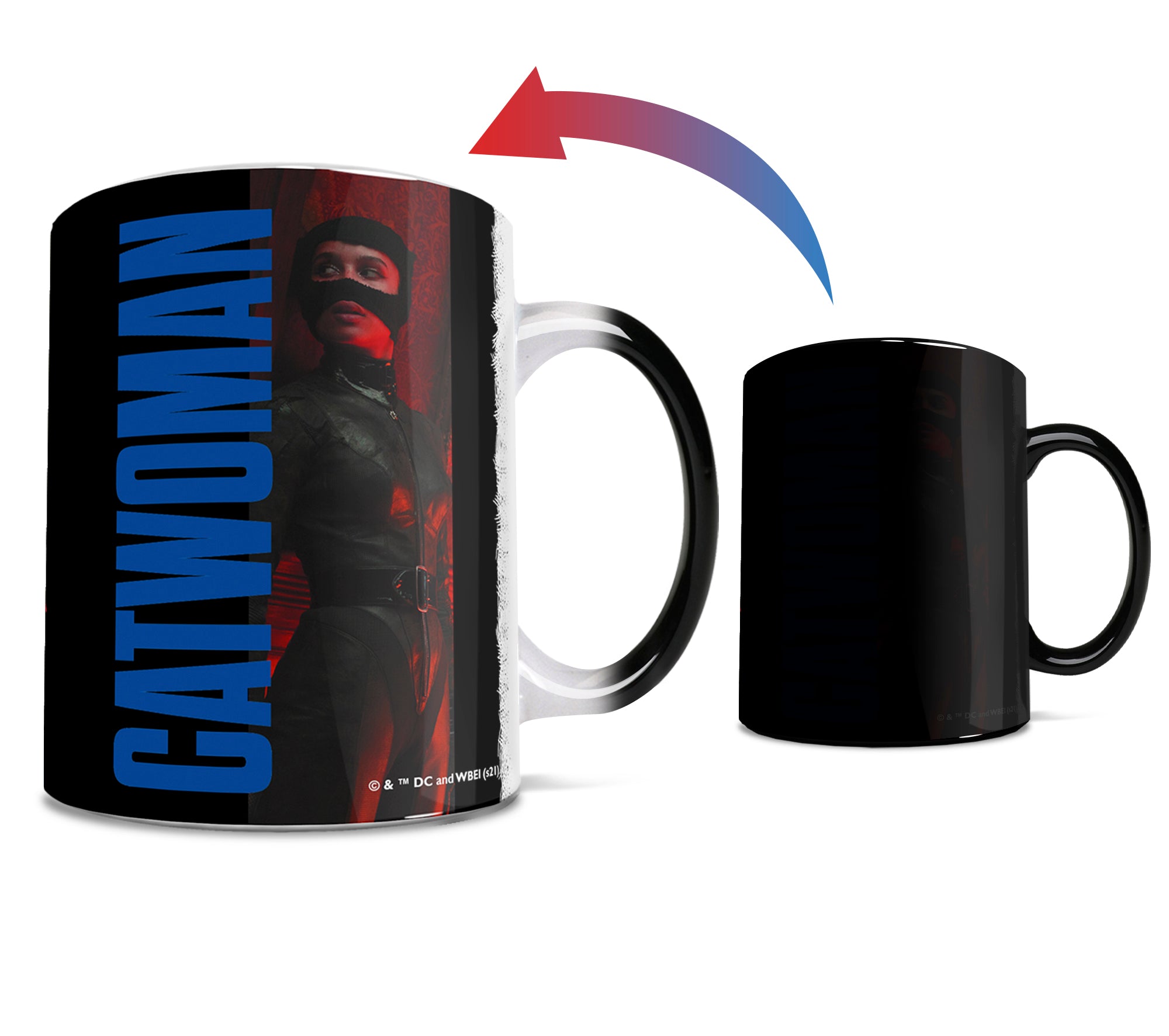 The Batman (Catwoman Profile) Morphing Mugs®  Heat-Sensitive Mug MMUG1258