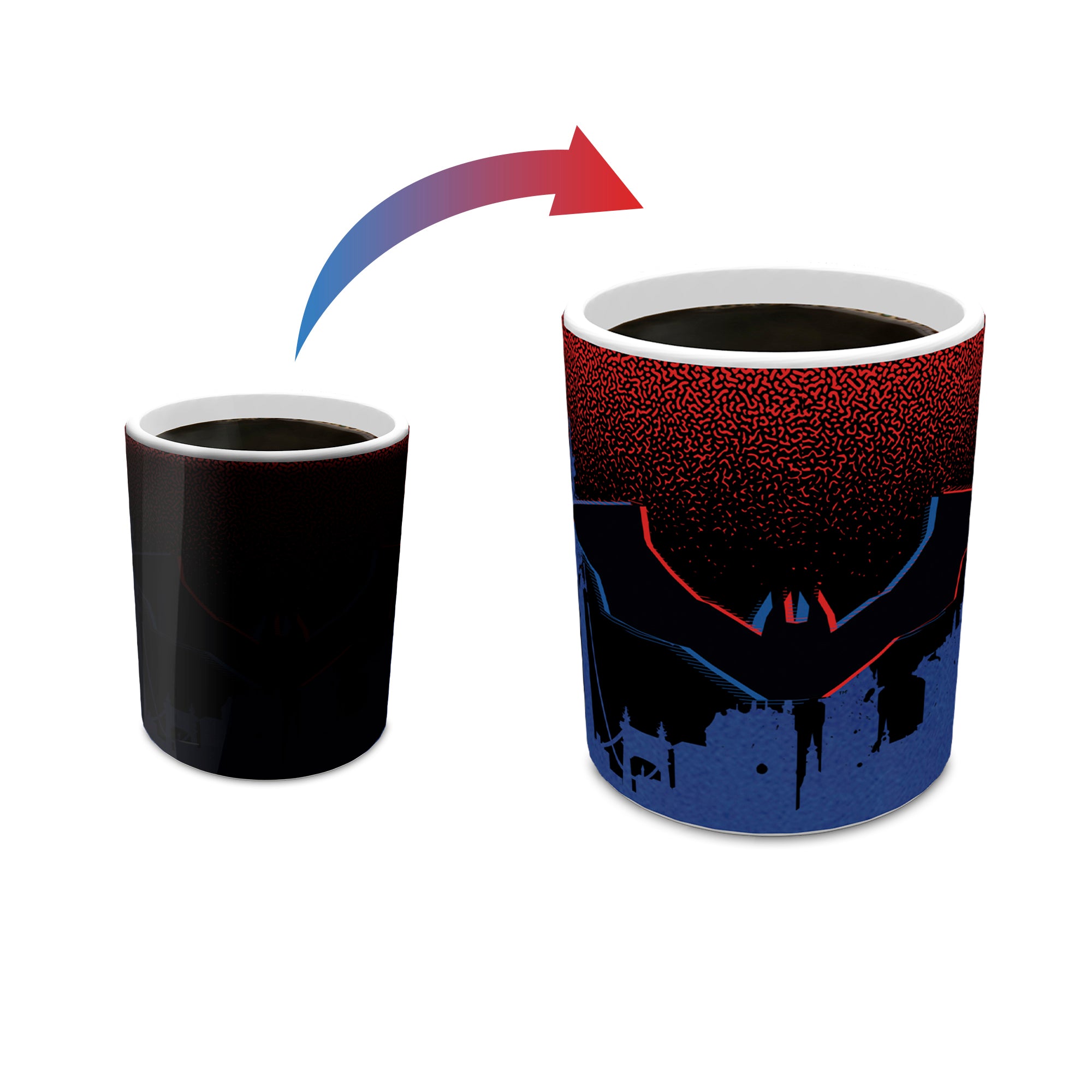 The Batman (3D Glitch) Morphing Mugs®  Heat-Sensitive Mug MMUG1259