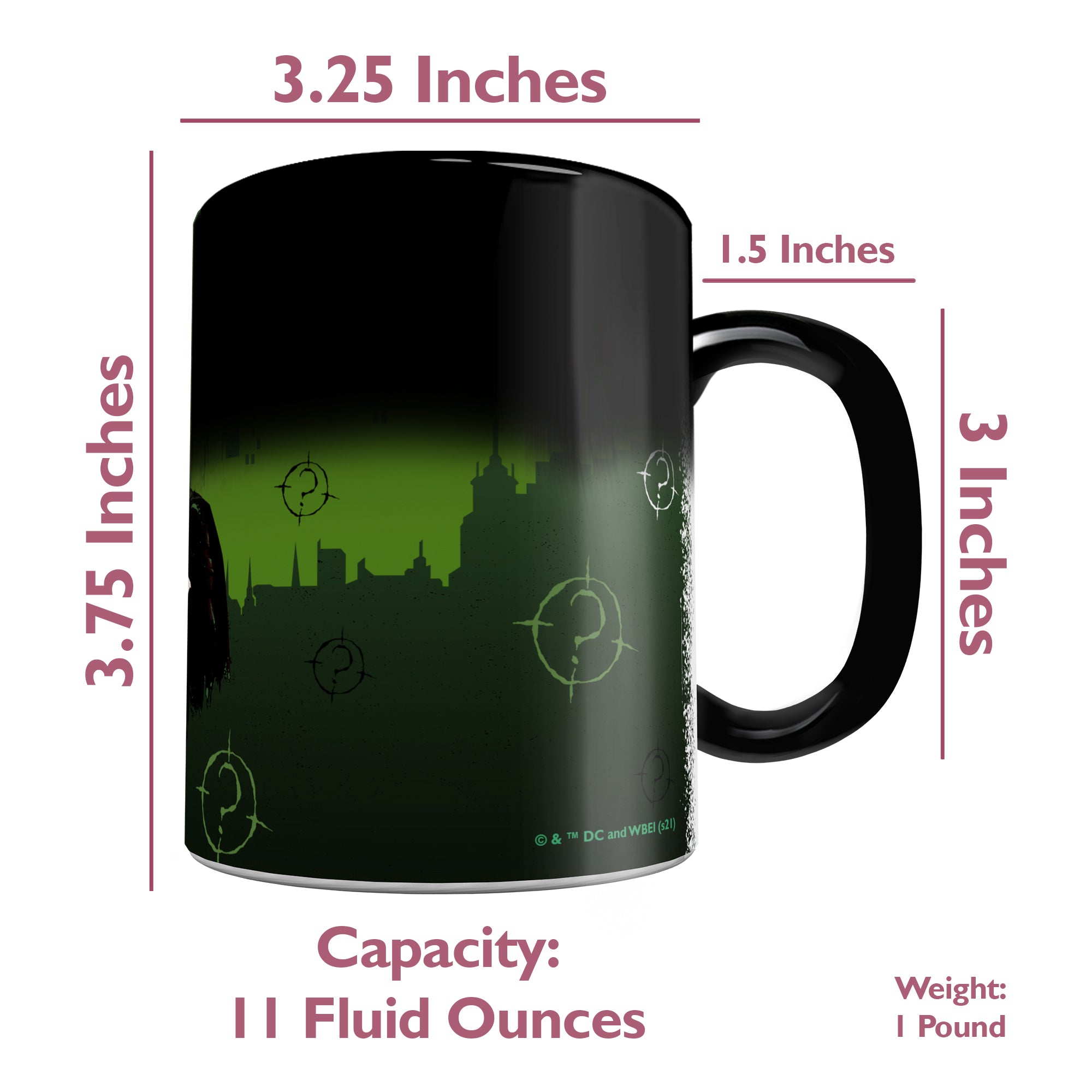 The Batman (Batman Riddles) Morphing Mugs®  Heat-Sensitive Mug) MMUG1260