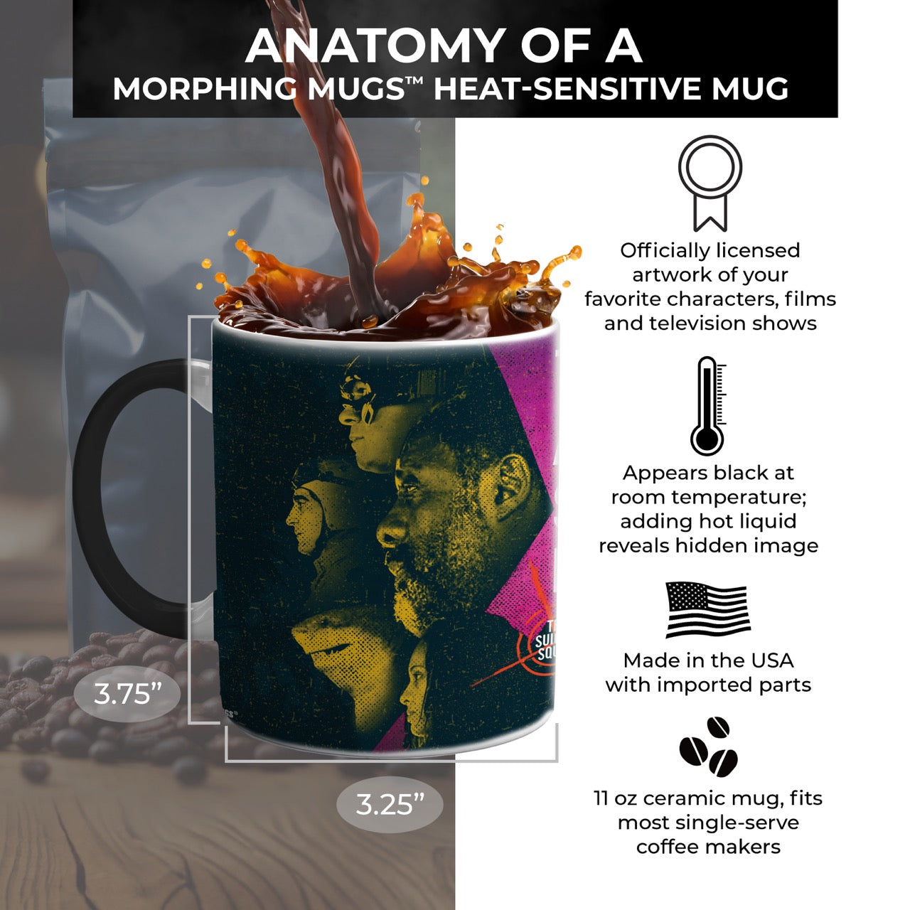 The Suicide Squad (Task Force) Morphing Mugs® Heat-Sensitive Mug MMUG1261