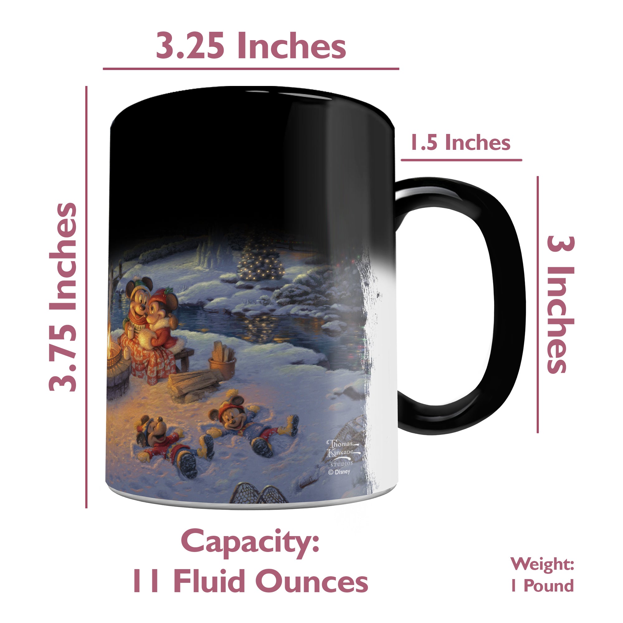 Disney (Mickey and Minnie Mouse - Christmas Lodge) Morphing Mugs®  Heat-Sensitive Mug MMUG1305