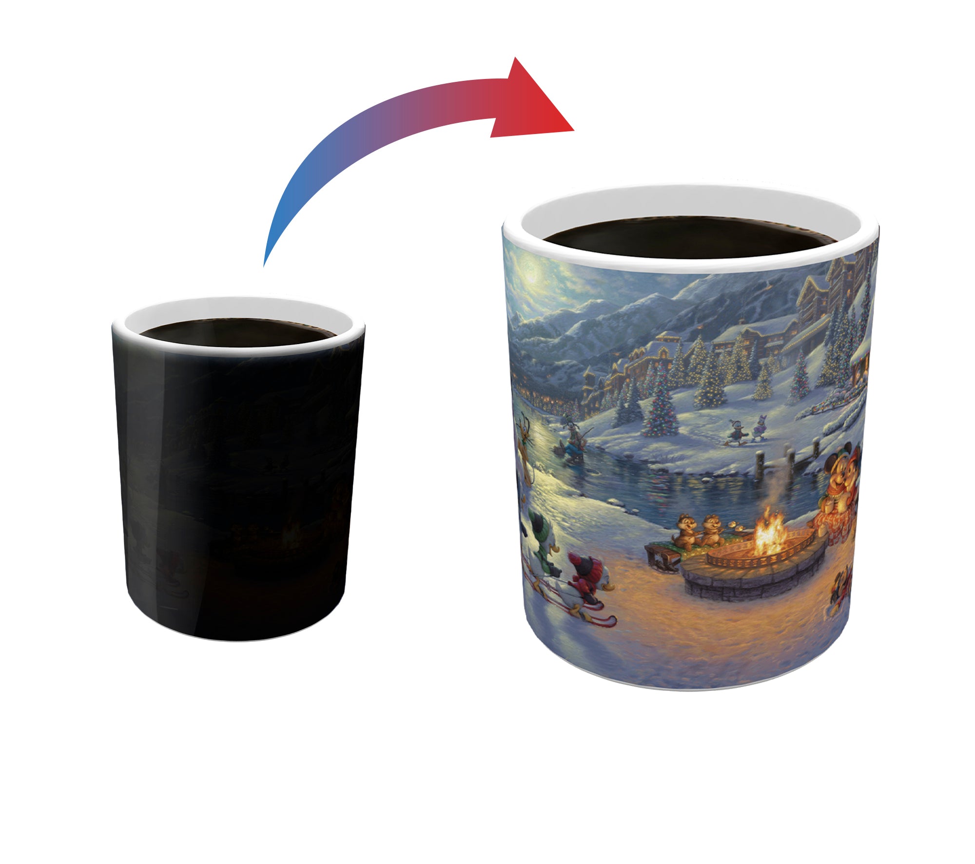 Disney (Mickey and Minnie Mouse - Christmas Lodge) Morphing Mugs®  Heat-Sensitive Mug MMUG1305