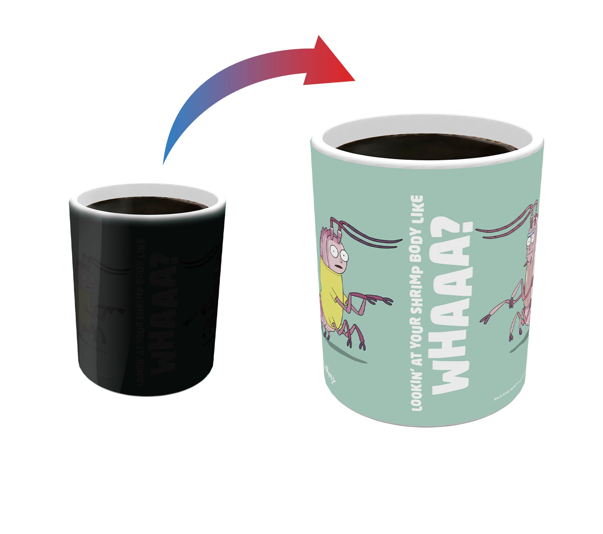 Rick and Morty (Shrimp) Morphing Mugs®  Heat-Sensitive Mug MMUG1326
