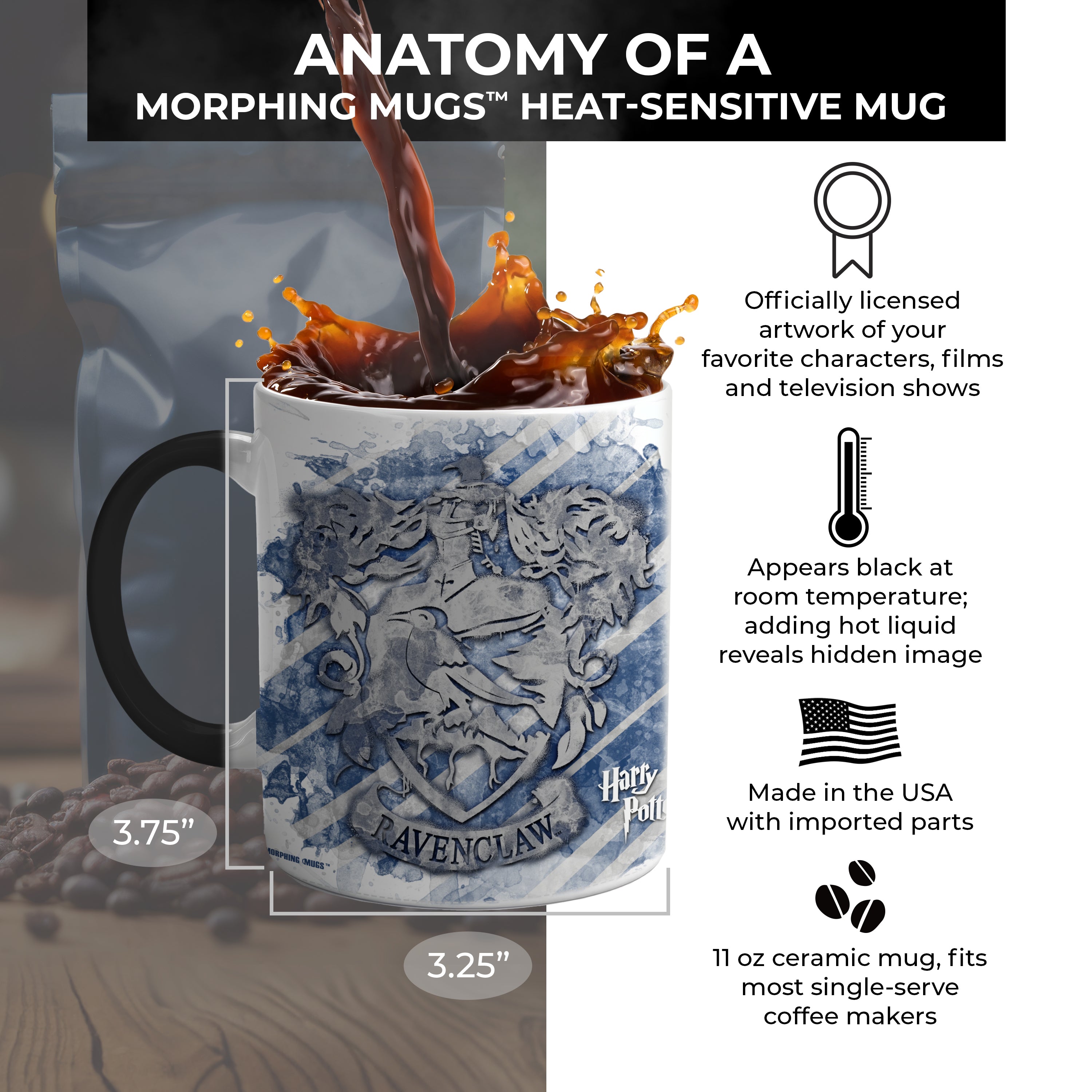 Harry Potter (Ravenclaw) Morphing Mugs® Heat Sensitive Mug MMUG133