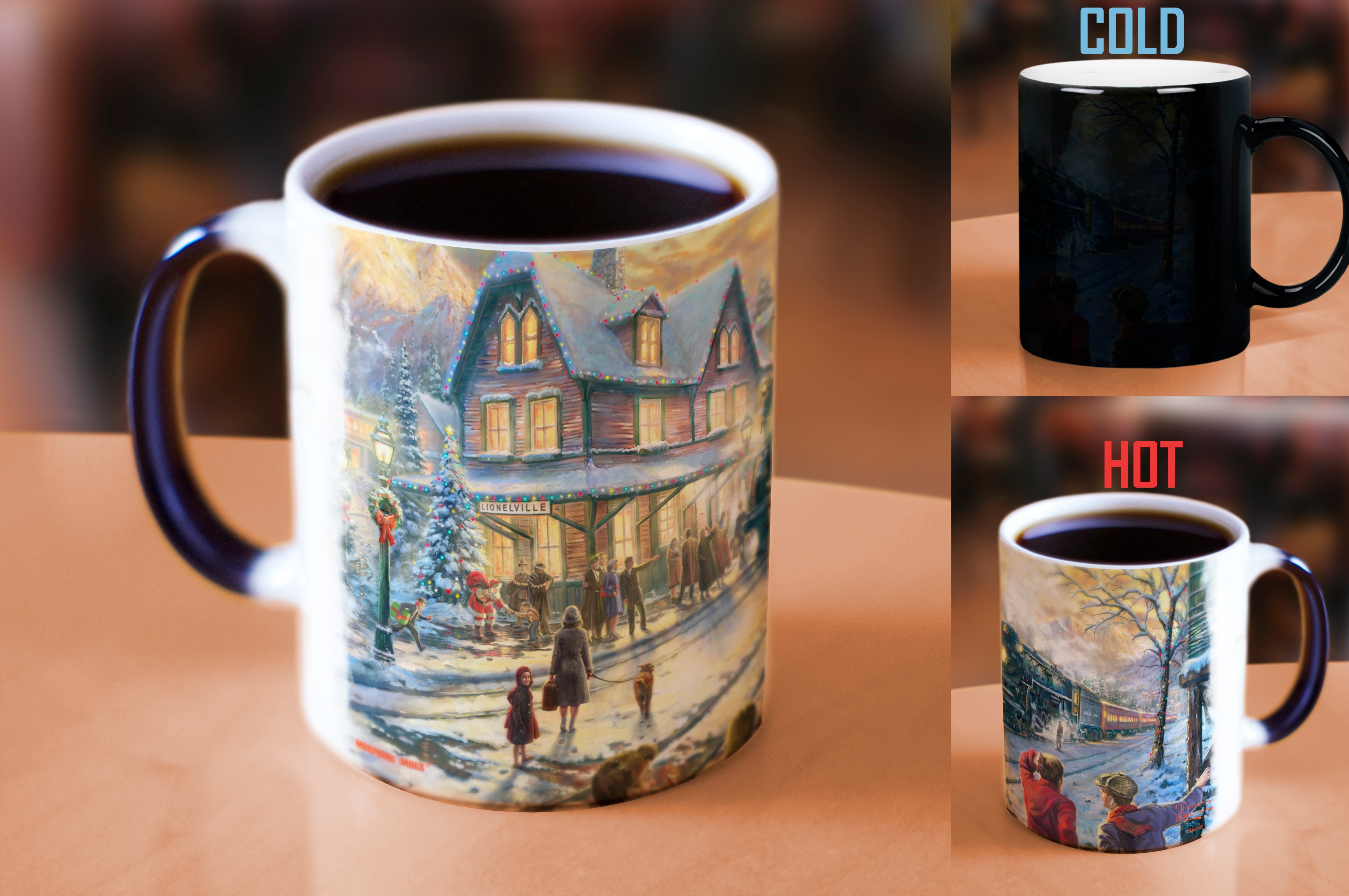 Lionel Train (All Aboard for Christmas - Thomas Kinkade Studios) Morphing Mugs®  Heat-Sensitive Mug MMUG1356