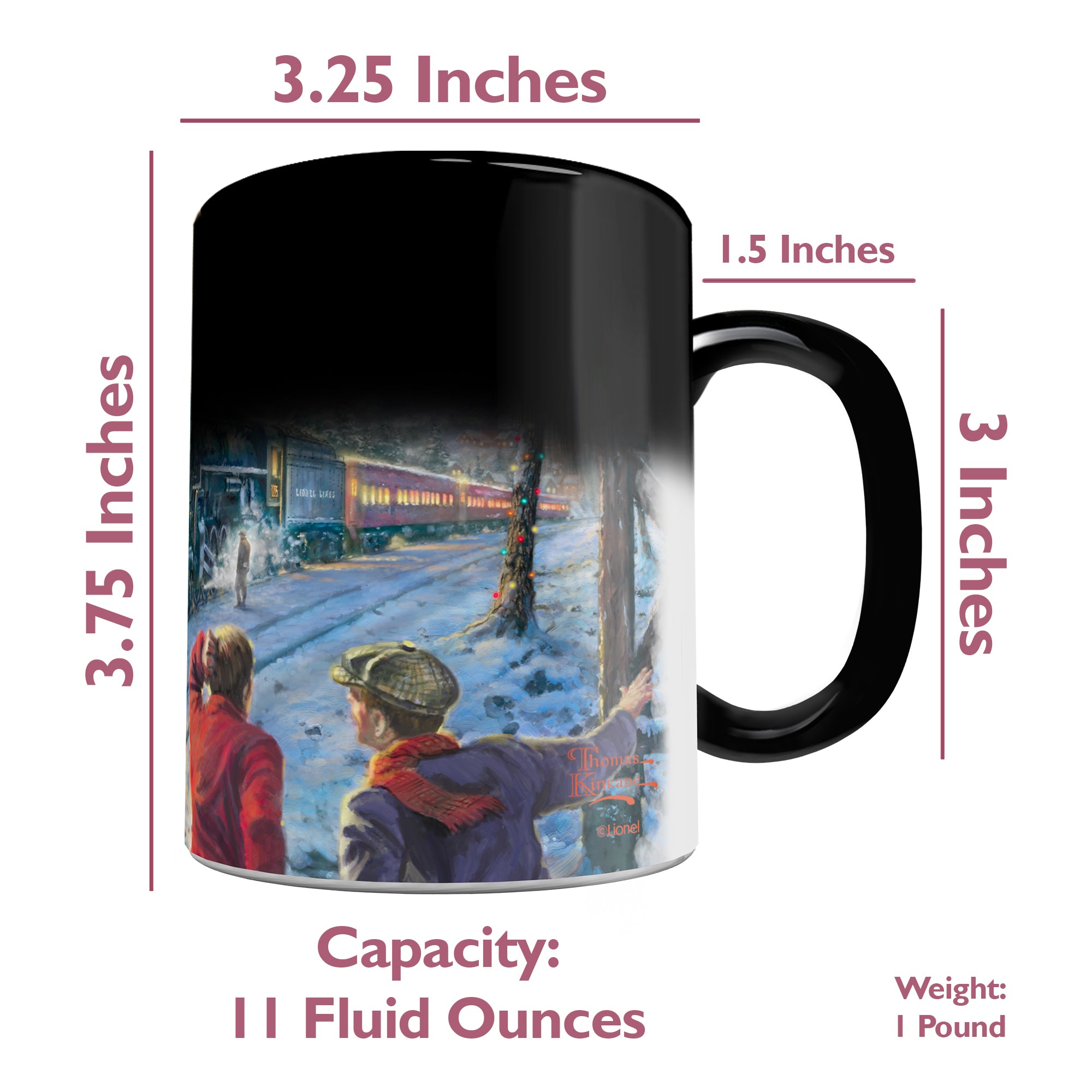 Lionel Train (All Aboard for Christmas - Thomas Kinkade Studios) Morphing Mugs®  Heat-Sensitive Mug MMUG1356