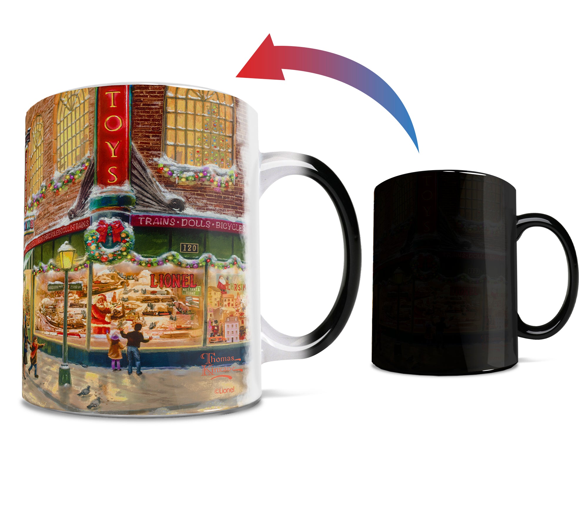 Thomas Kinkade Studios (Lionel Train - A Christmas Wish) Morphing Mugs®  Heat-Sensitive Mug MMUG1357