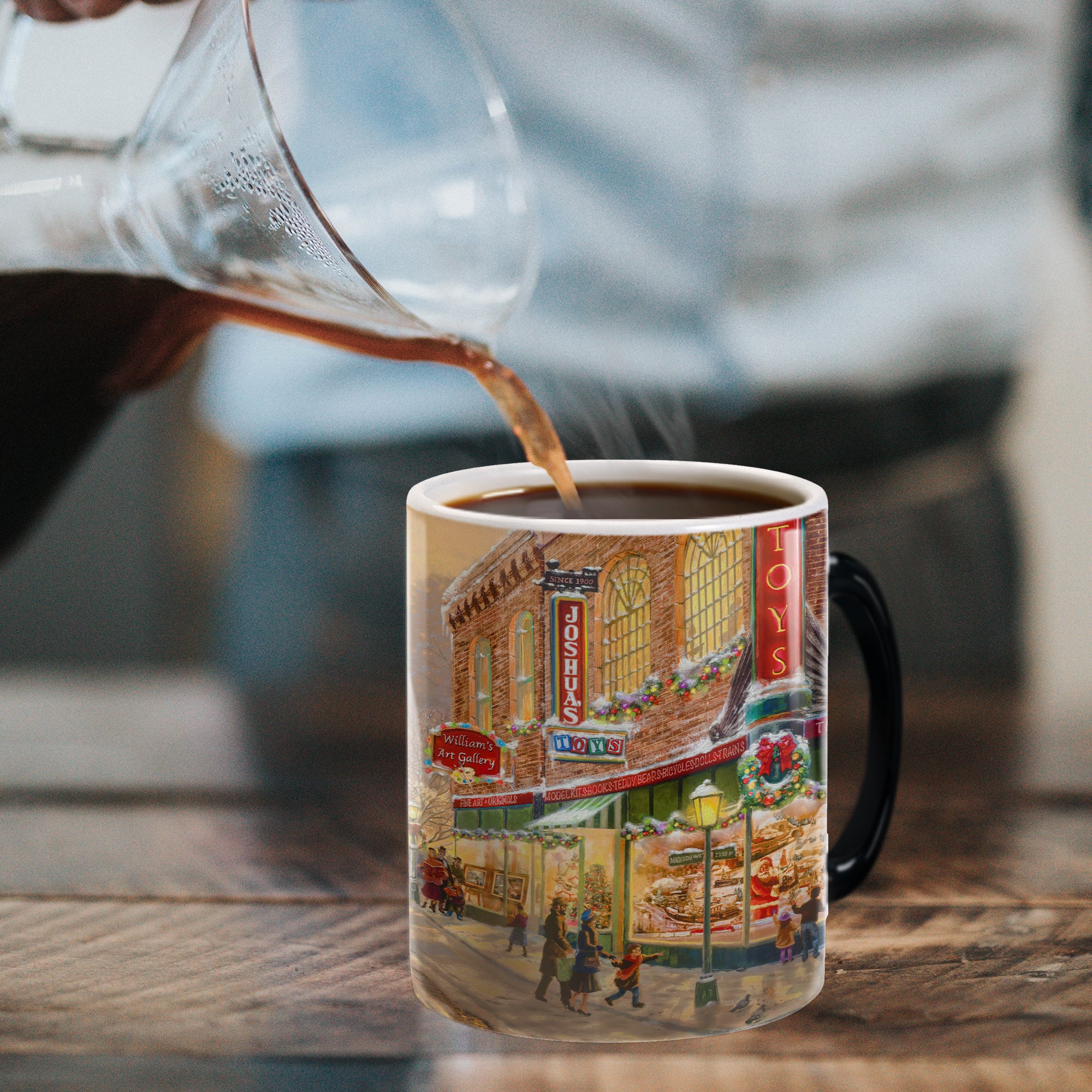 Thomas Kinkade Studios (Lionel Train - A Christmas Wish) Morphing Mugs®  Heat-Sensitive Mug MMUG1357