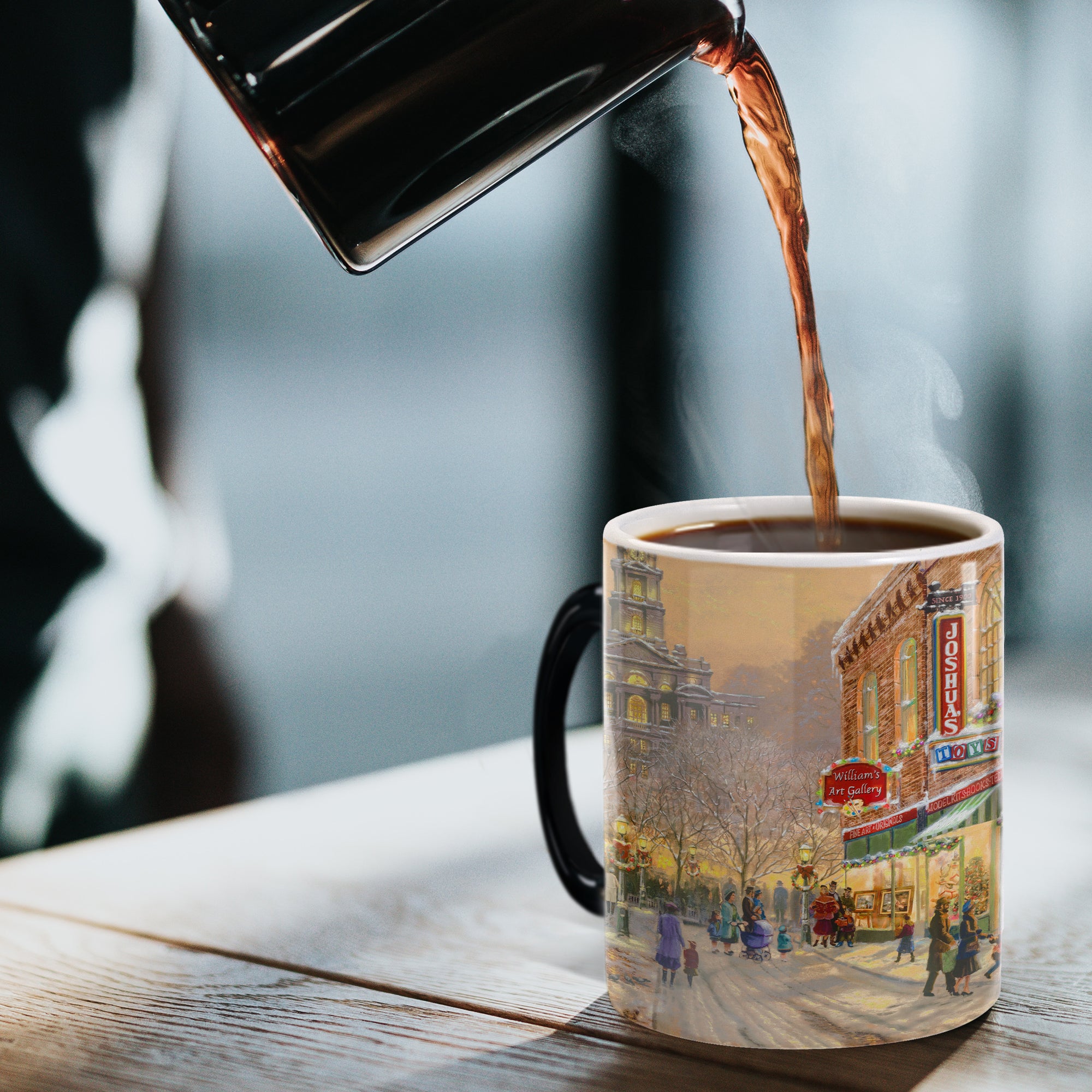 Thomas Kinkade Studios (Lionel Train - A Christmas Wish) Morphing Mugs®  Heat-Sensitive Mug MMUG1357