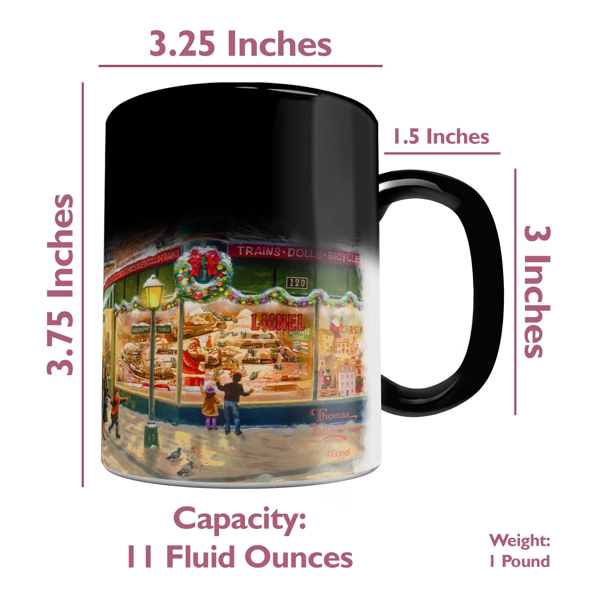 Thomas Kinkade Studios (Lionel Train - A Christmas Wish) Morphing Mugs®  Heat-Sensitive Mug MMUG1357