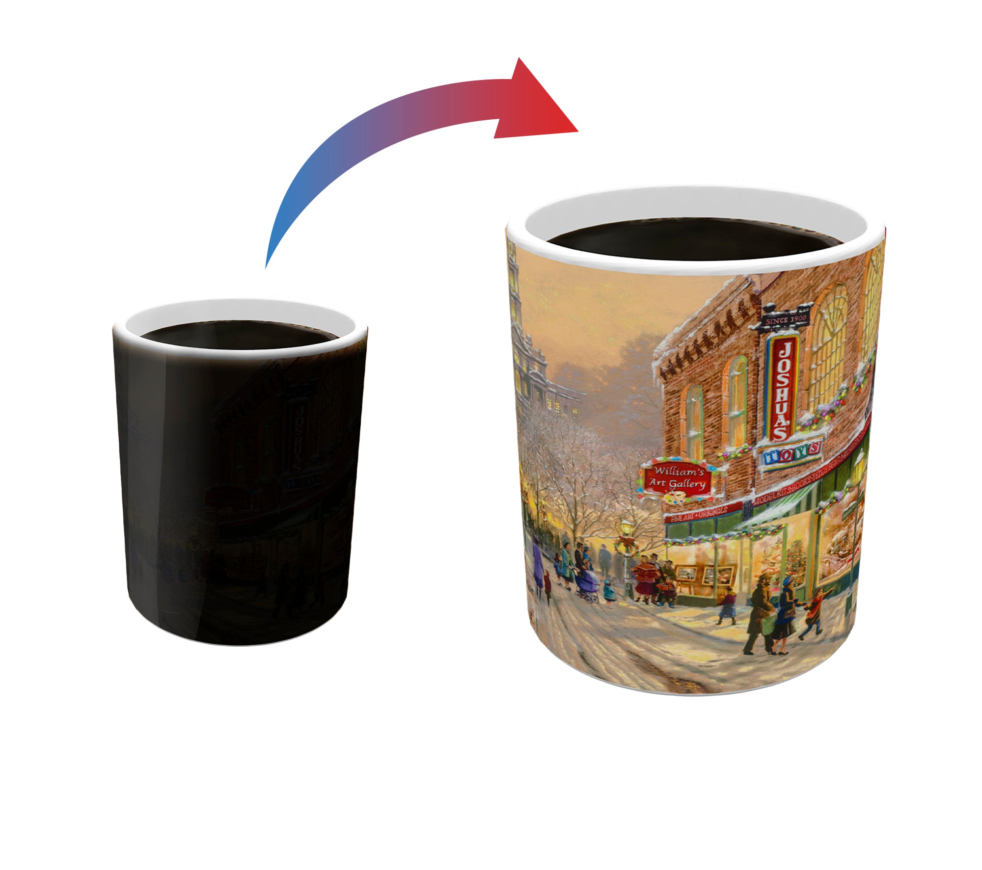 Thomas Kinkade Studios (Lionel Train - A Christmas Wish) Morphing Mugs®  Heat-Sensitive Mug MMUG1357