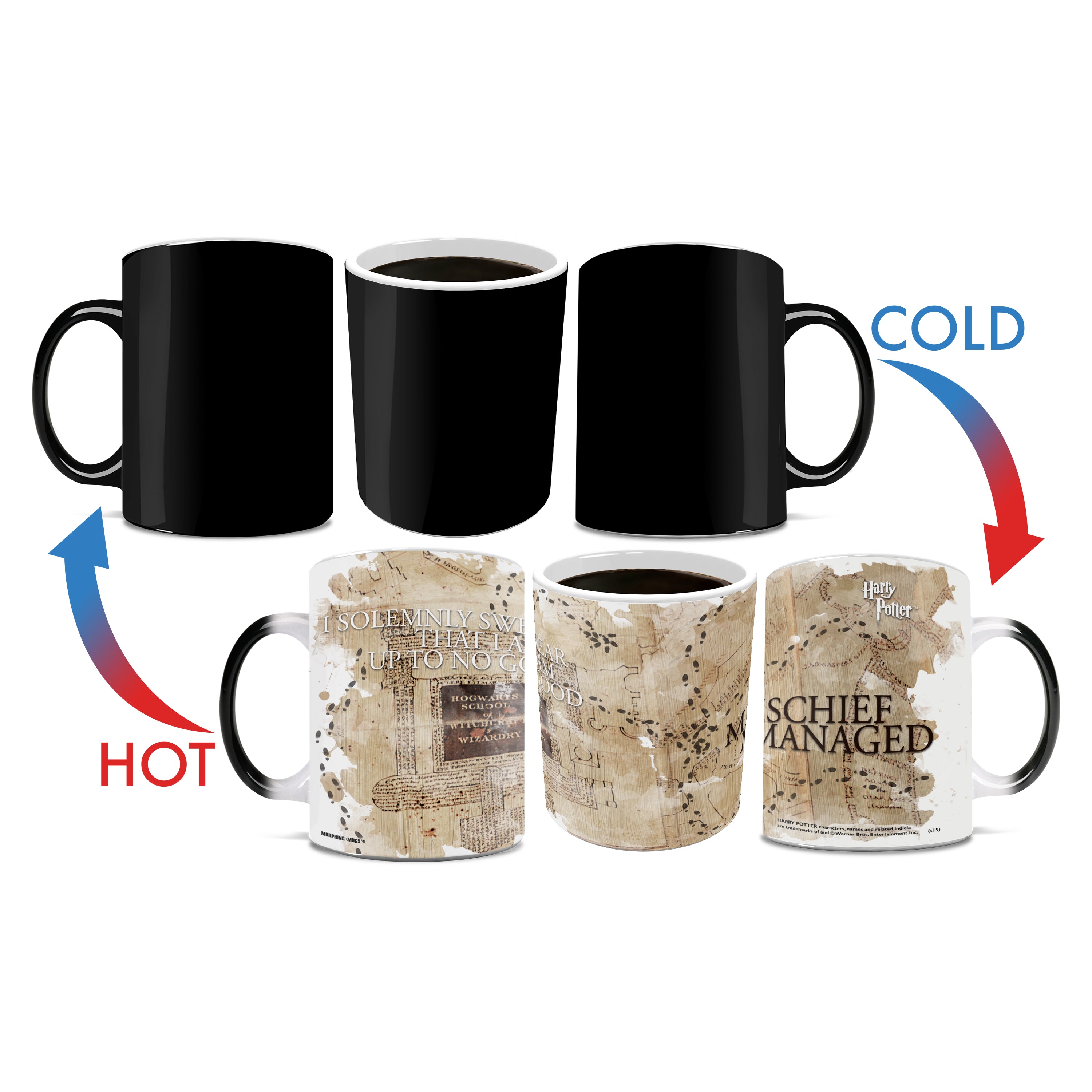Harry Potter (Marauders Map) Morphing Mugs® Heat Sensitive Mug MMUG135