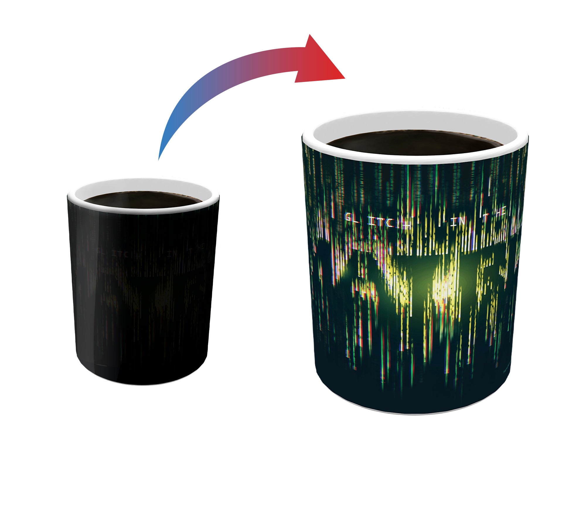 The Matrix Resurrections (Glitch) Morphing Mugs®  Heat-Sensitive Mug MMUG1363