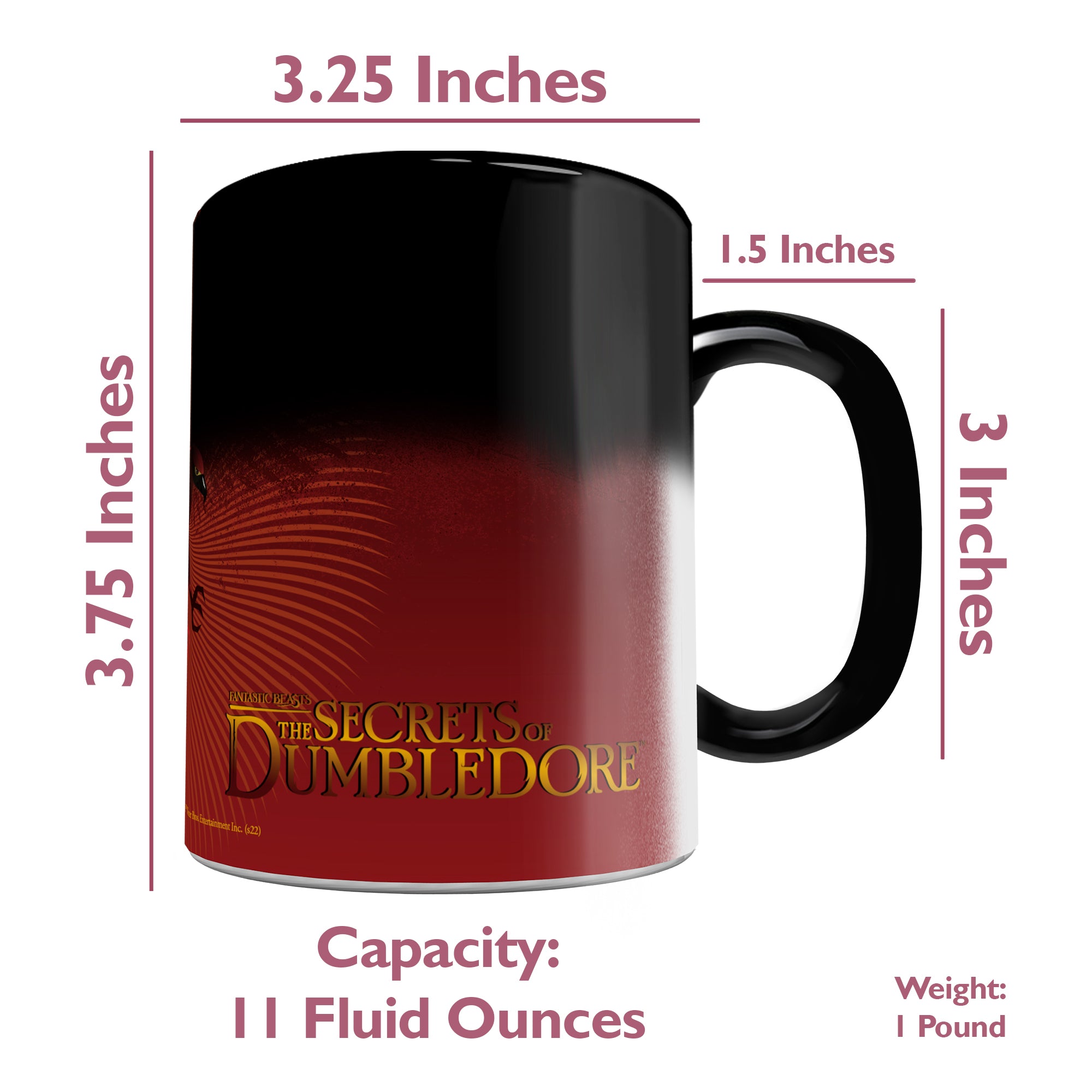 Fantastic Beasts: The Secrets of Dumbledore (Phoenix) Morphing Mugs®  Heat-Sensitive Mug MMUG1397