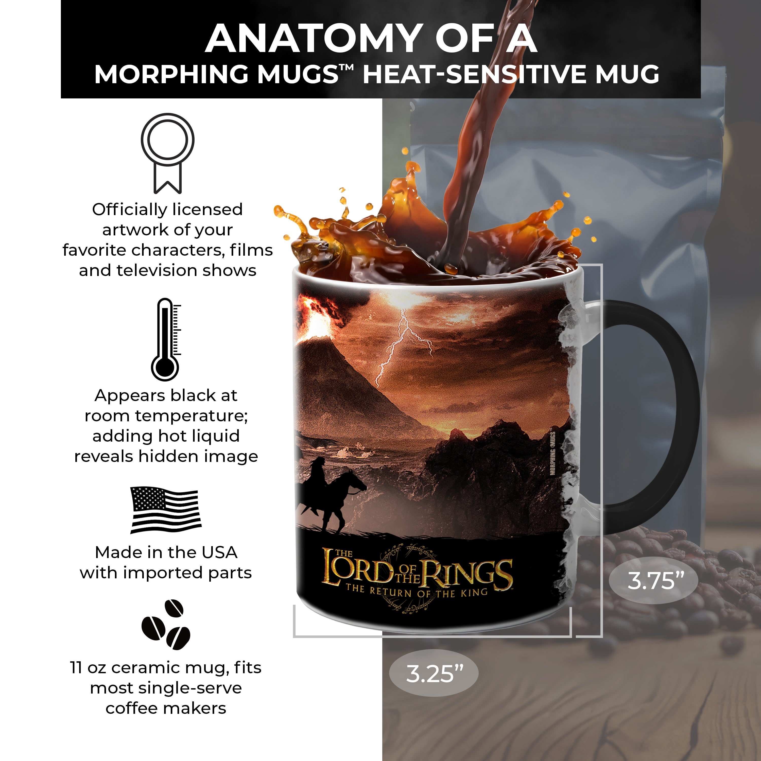 The Lord of the Rings (The Return of the King) Morphing Mugs® Heat-Sensitive Mug MMUG141
